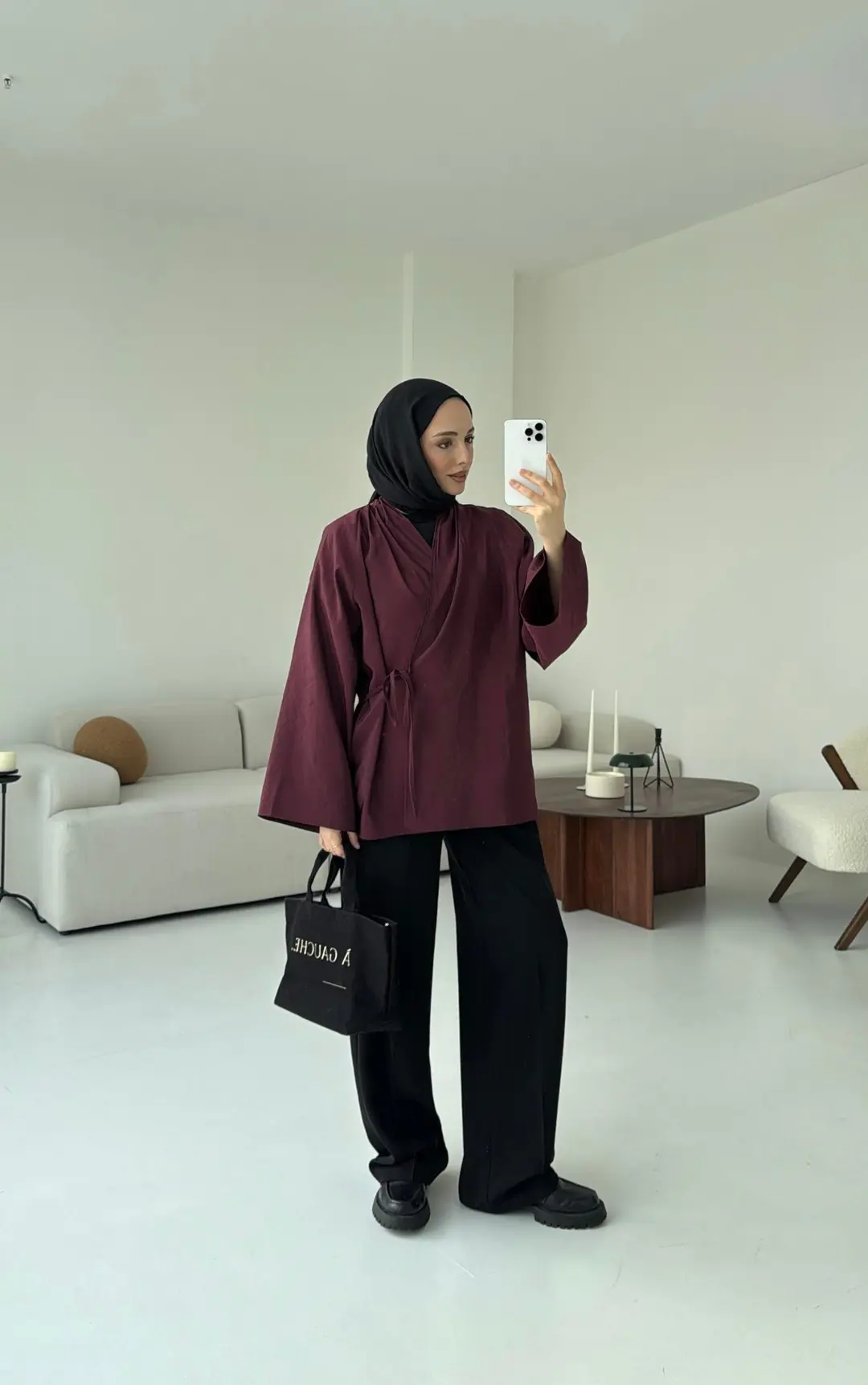 Orijinal Marka Kimono Bordo - Görsel 5