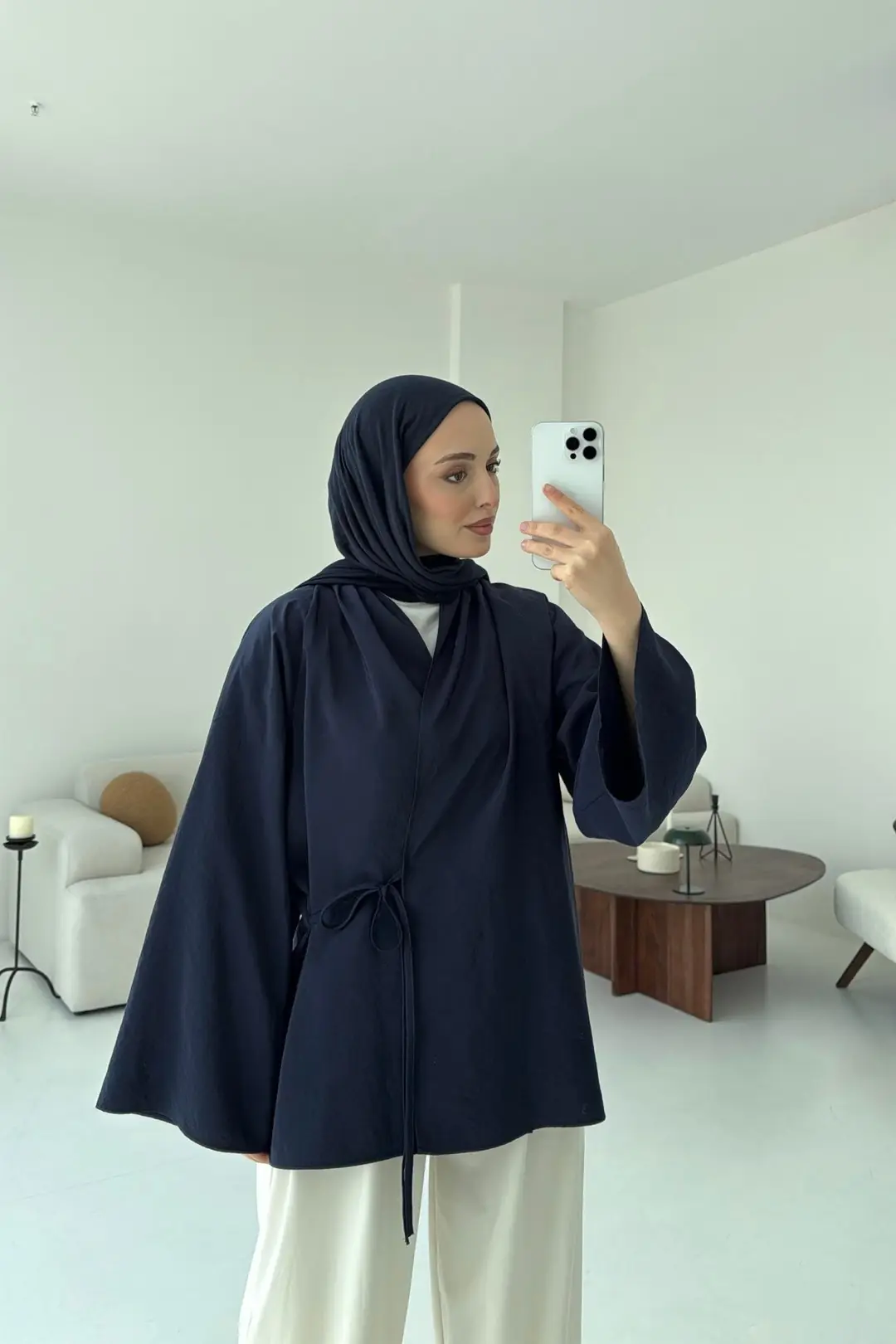 Orijinal Marka Kimono Lacivert - Görsel 3