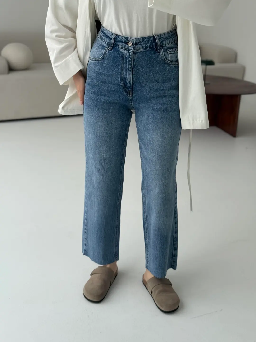 Premium Paçası Kesik Jean R12