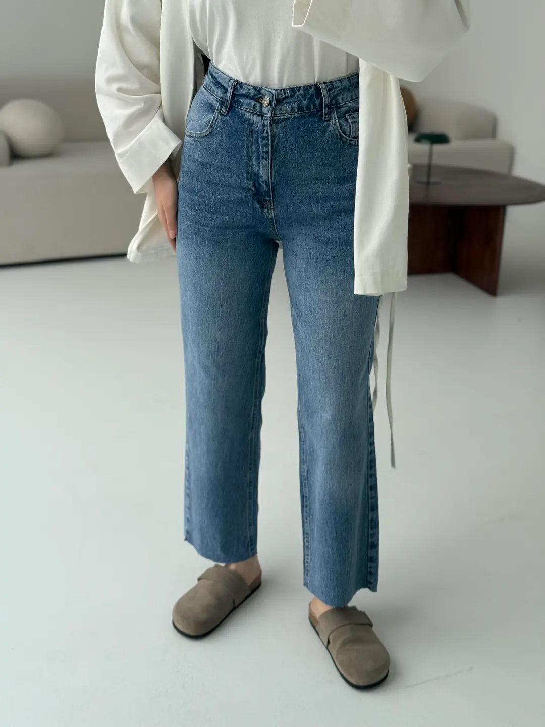 Premium Paçası Kesik Jean R12 - Görsel 2