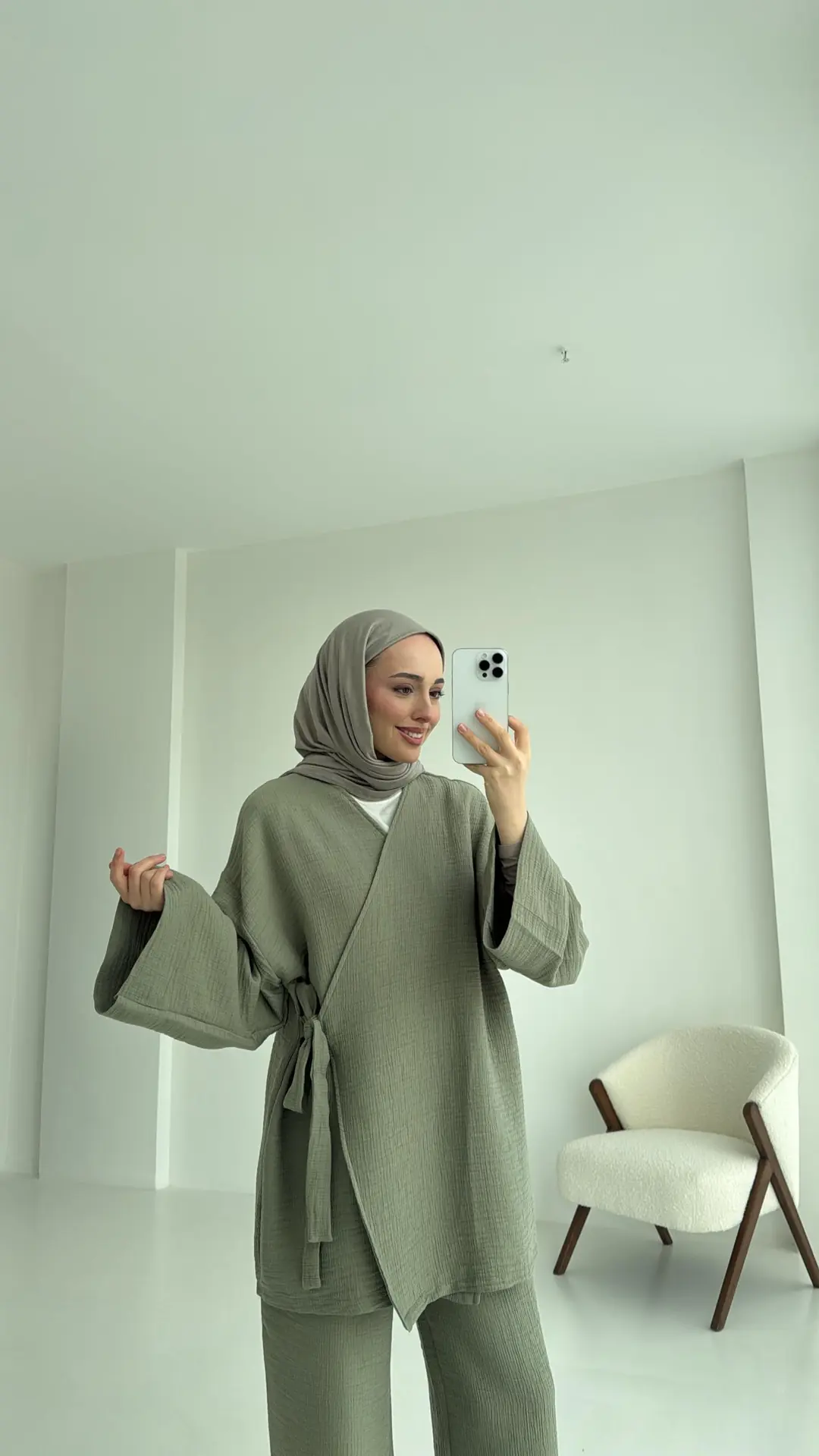 8532 Bağlamlı Takım Haki - Görsel 5