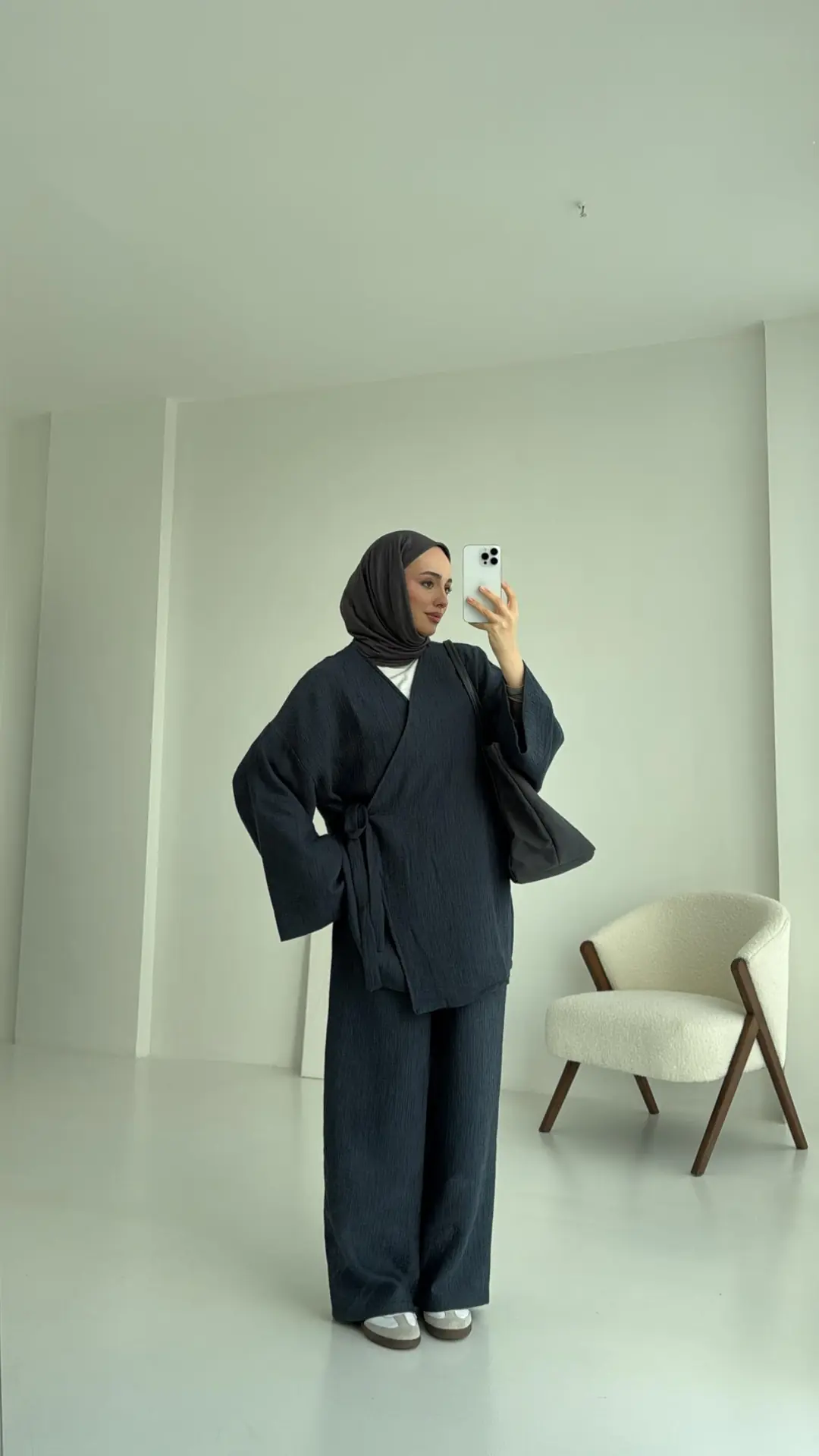 8532 Bağlamlı Takım Lacivert - Görsel 4