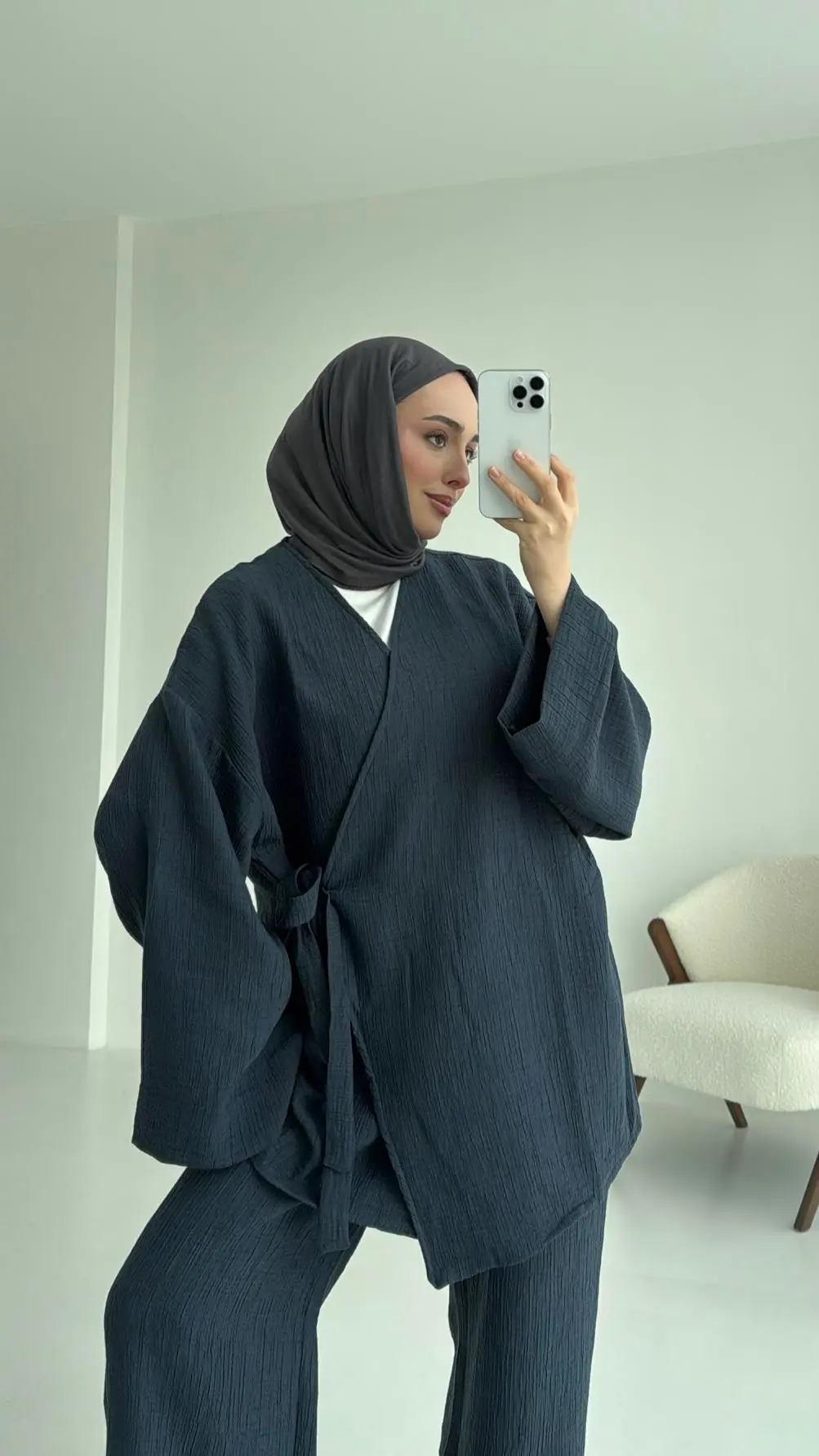 8532 Bağlamlı Takım Lacivert - Görsel 6