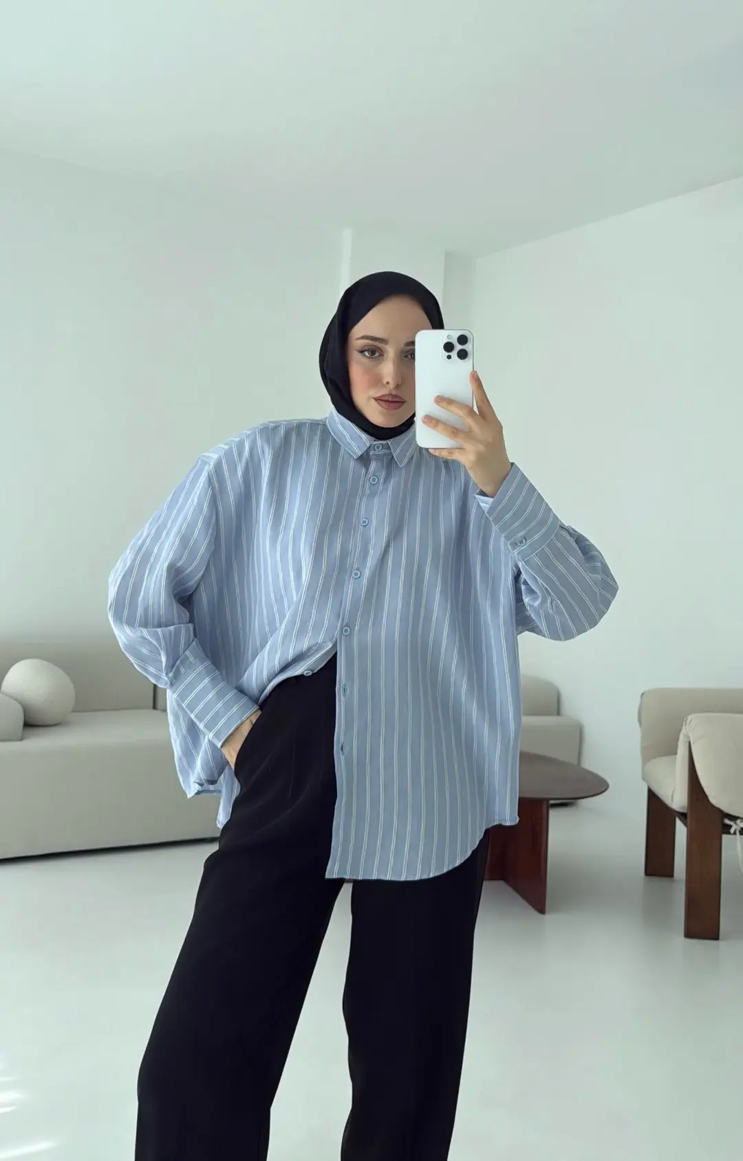 A.Mavi Çizgili Gömlek