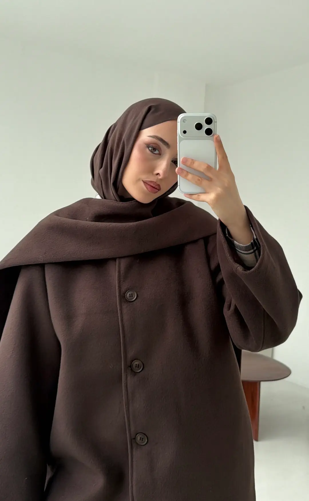 Atkılı Kaşe Kaban - Görsel 4