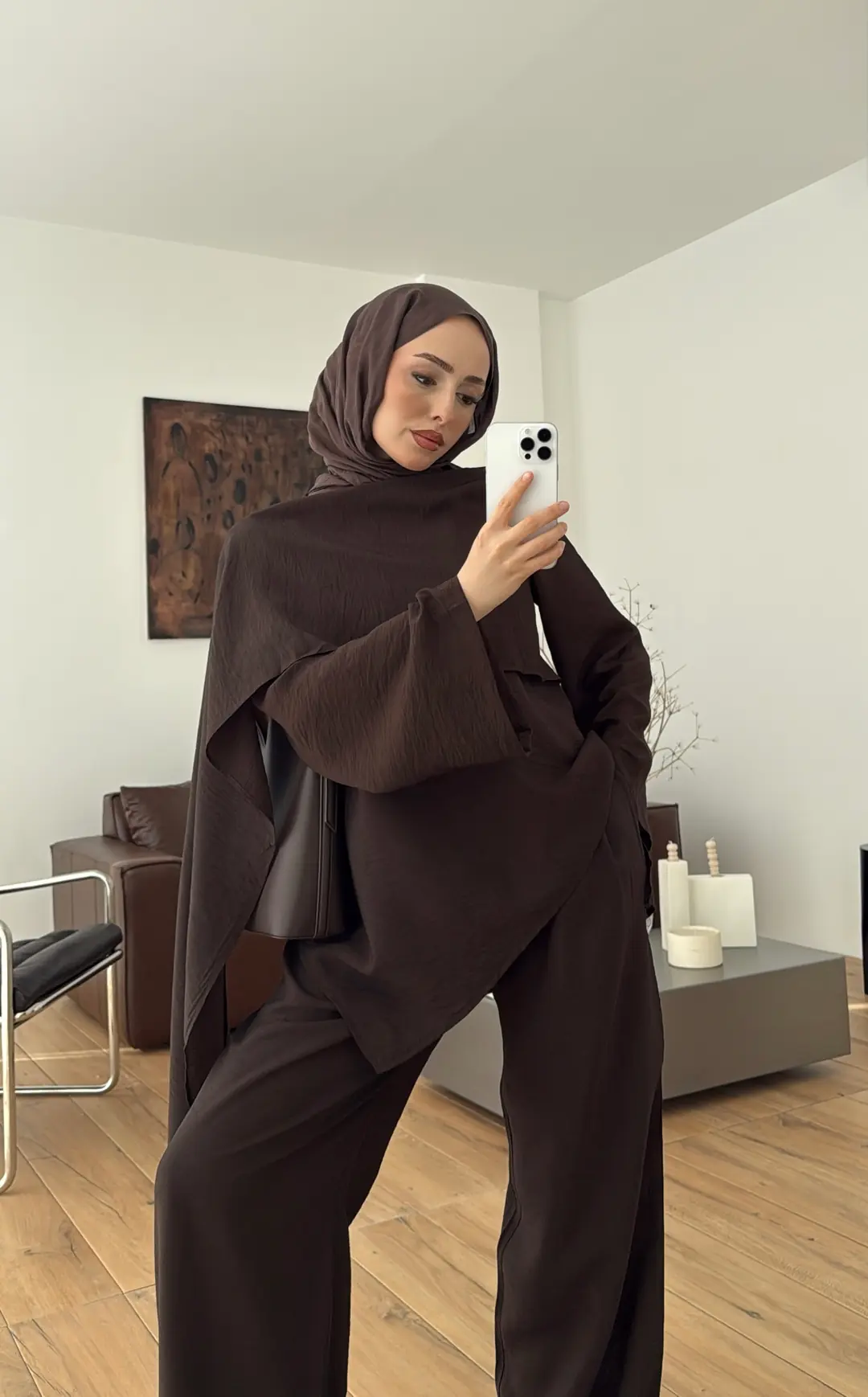 Atkılı Takım Kahve - Görsel 2