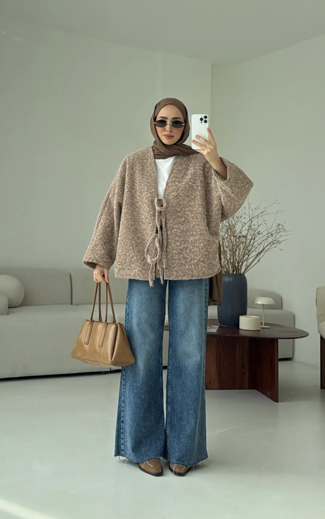 Bagcık Detay Oversize Ceket