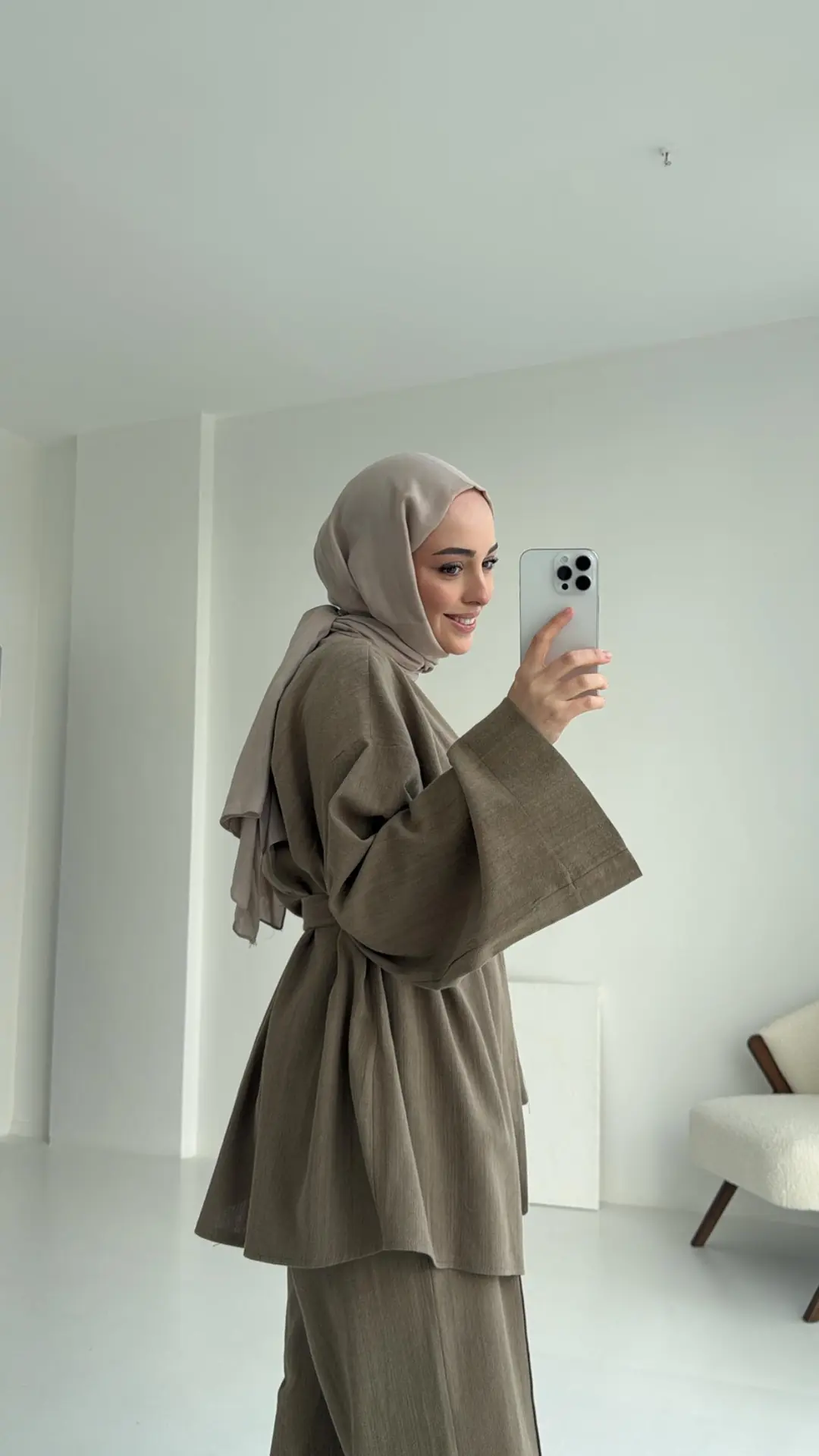 Bağcıklı Buluz Takım Haki - Görsel 3