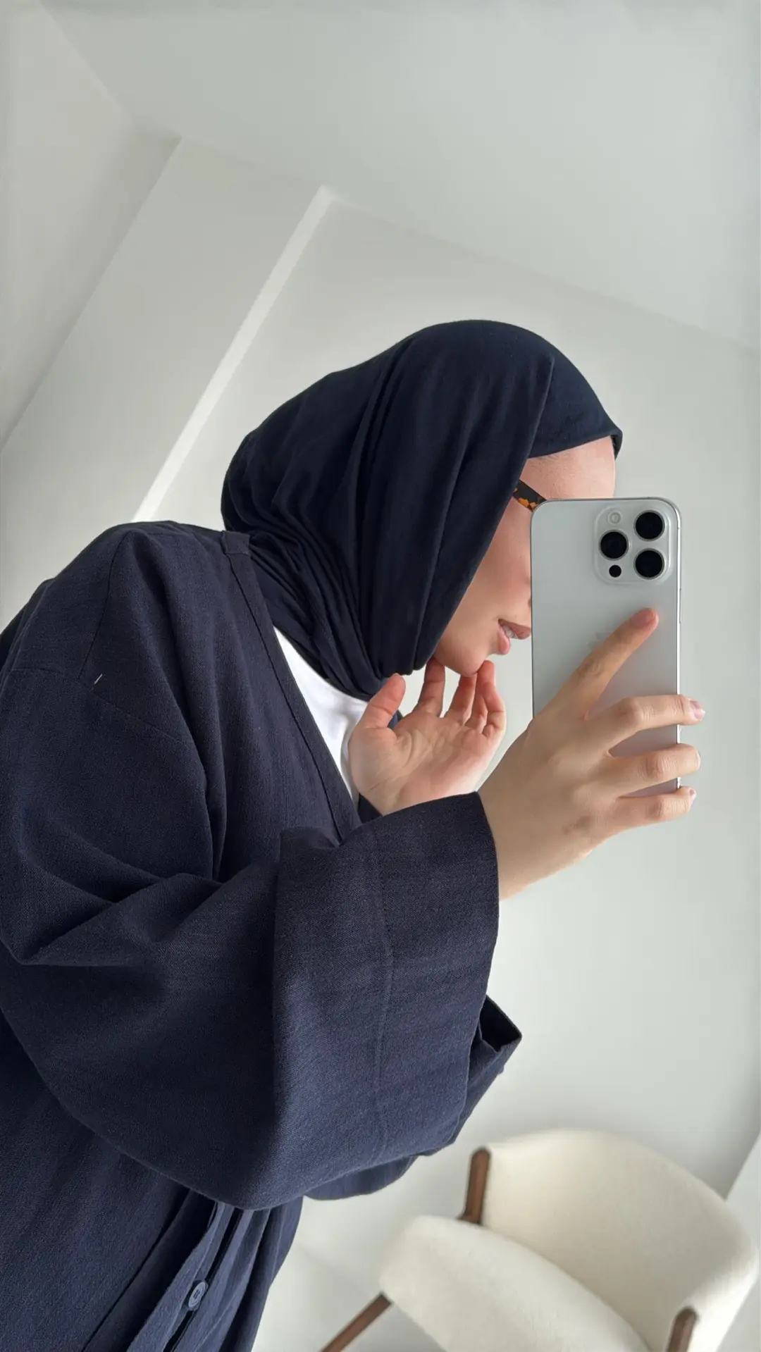 Bağcıklı Buluz Takım Lacivert - Görsel 8