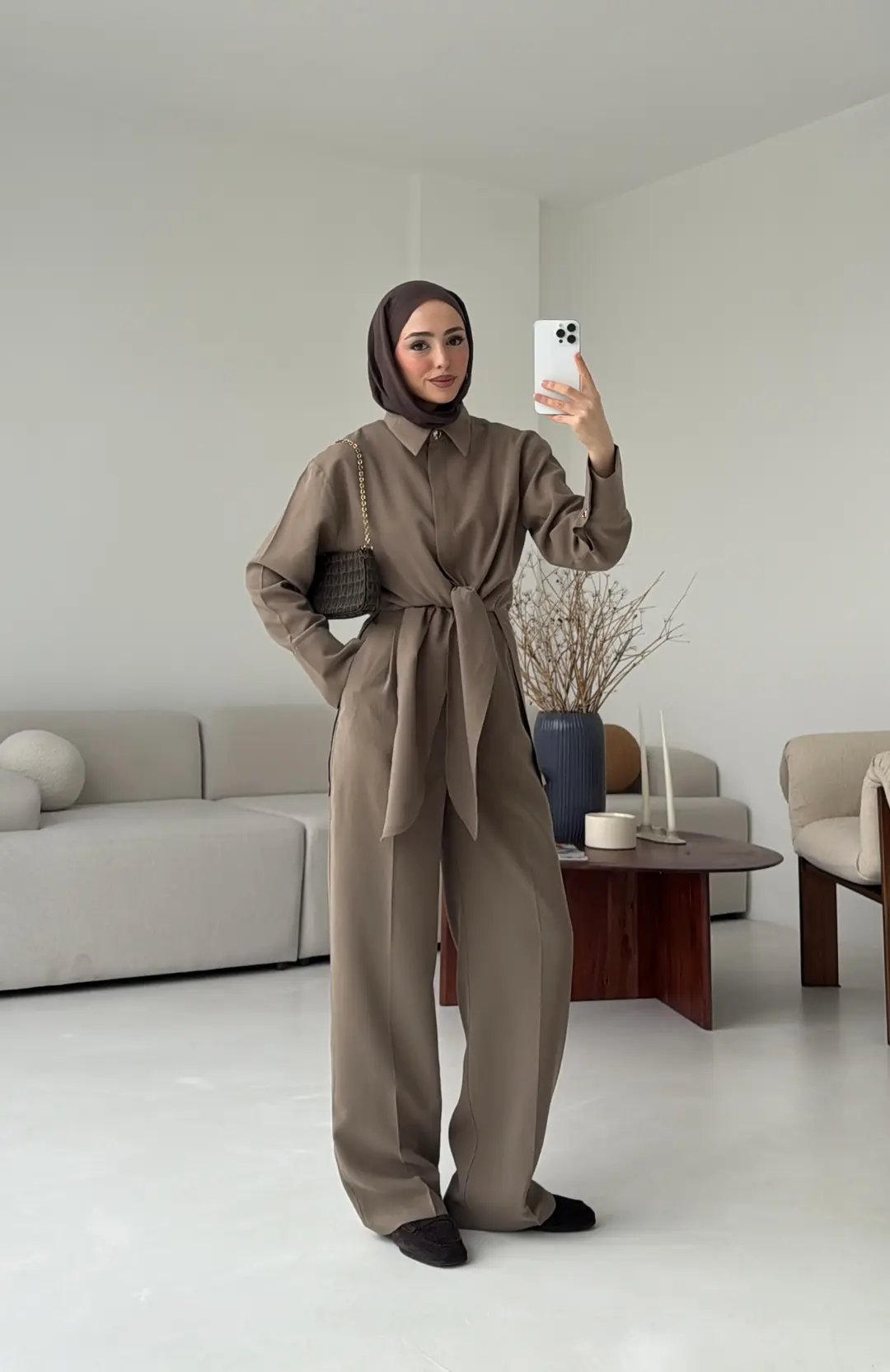 Bağlamalı Bluz Takım Haki - Görsel 4