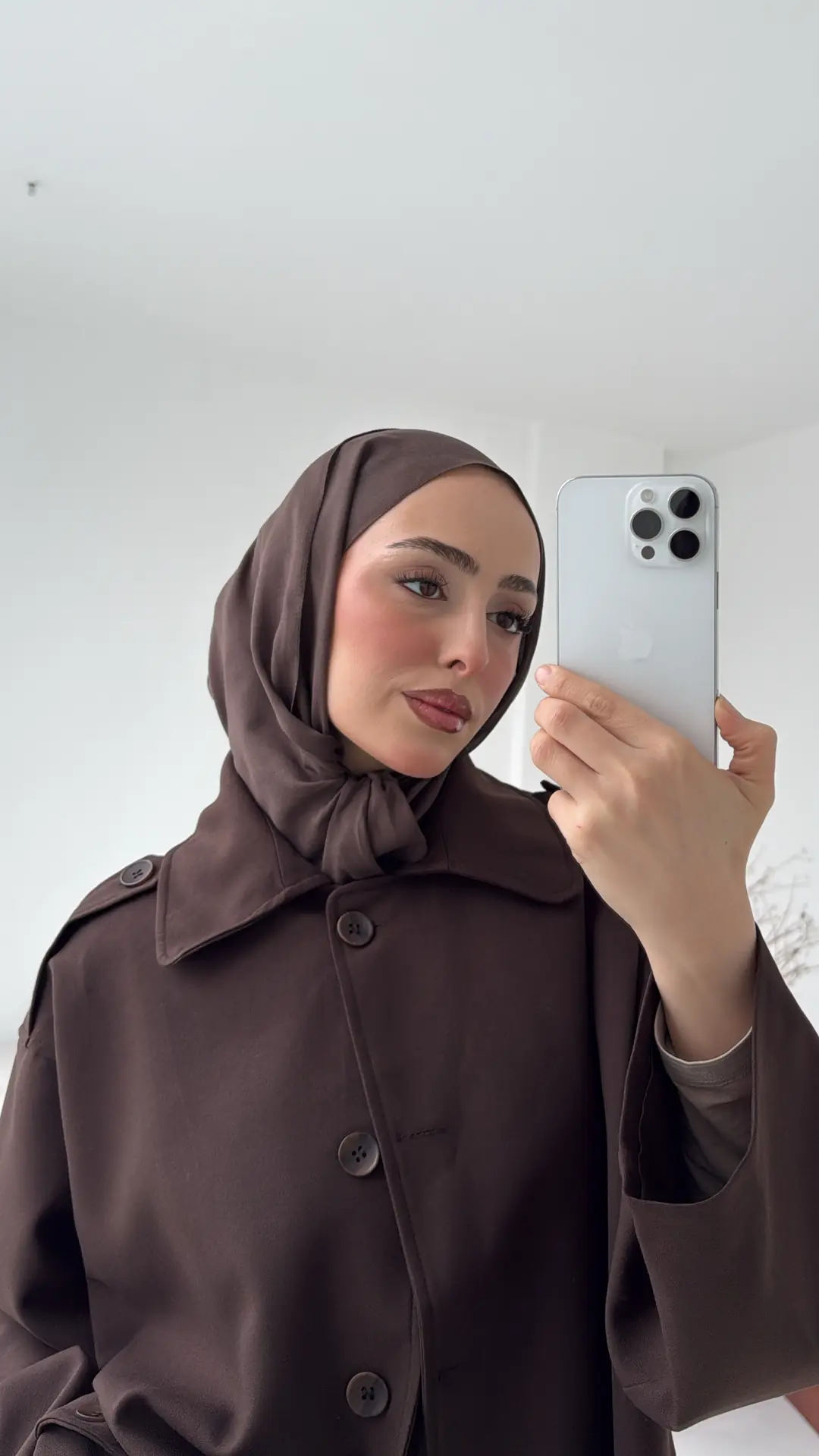 Bağlamalı Trenç Kahve - Görsel 2