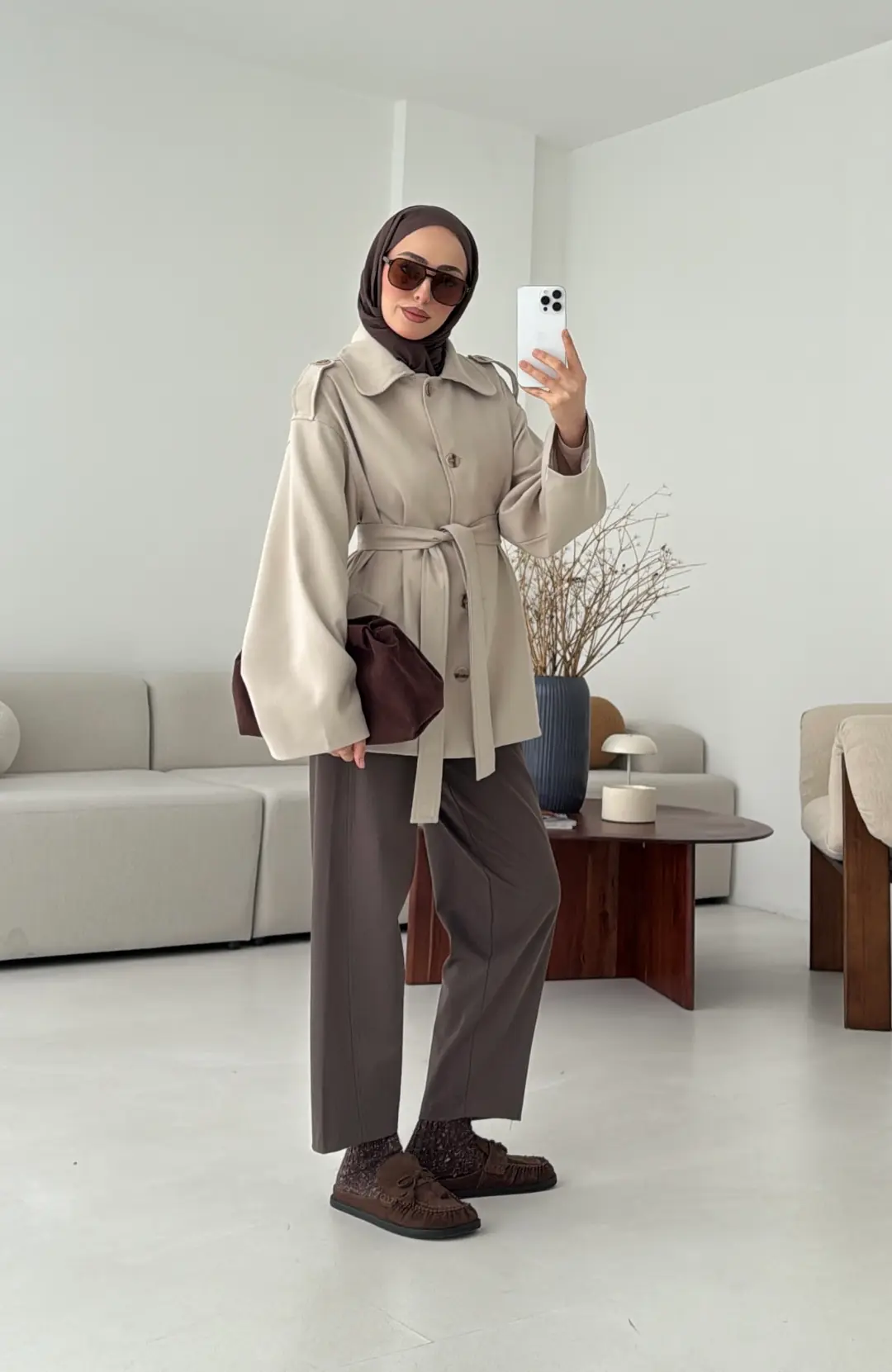 Bağlamalı Trenç Taş - Görsel 9