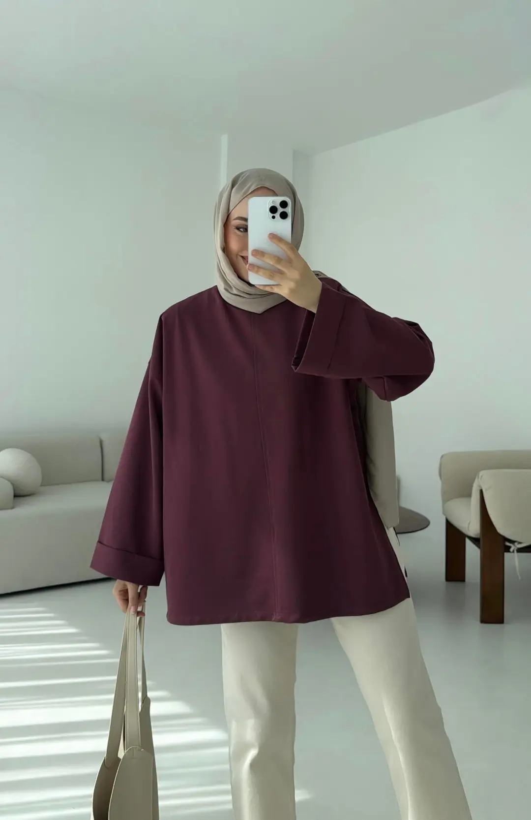 Bağlamalı Yanı Yırtmaç Detay Sweat