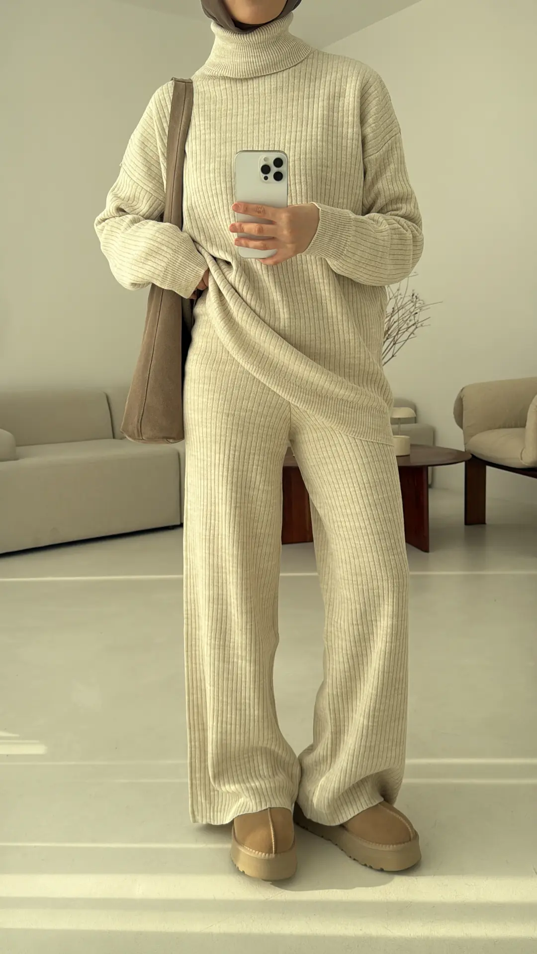 Balıkçı Yaka Triko Takım Taş - Görsel 6