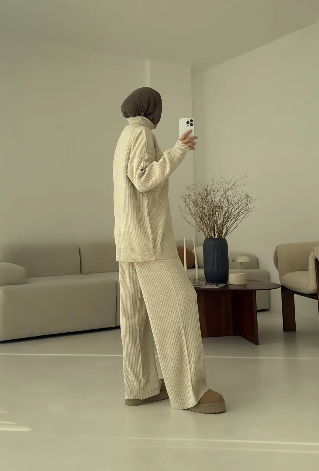 Balıkçı Yaka Triko Takım Taş - Görsel 7