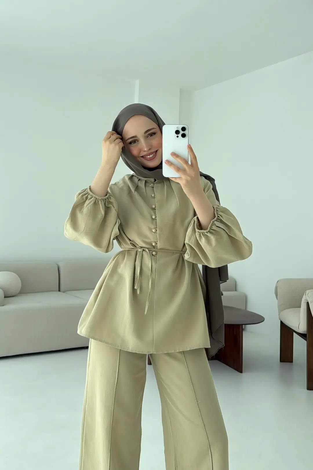 Balon Kol Takım Haki - Görsel 2