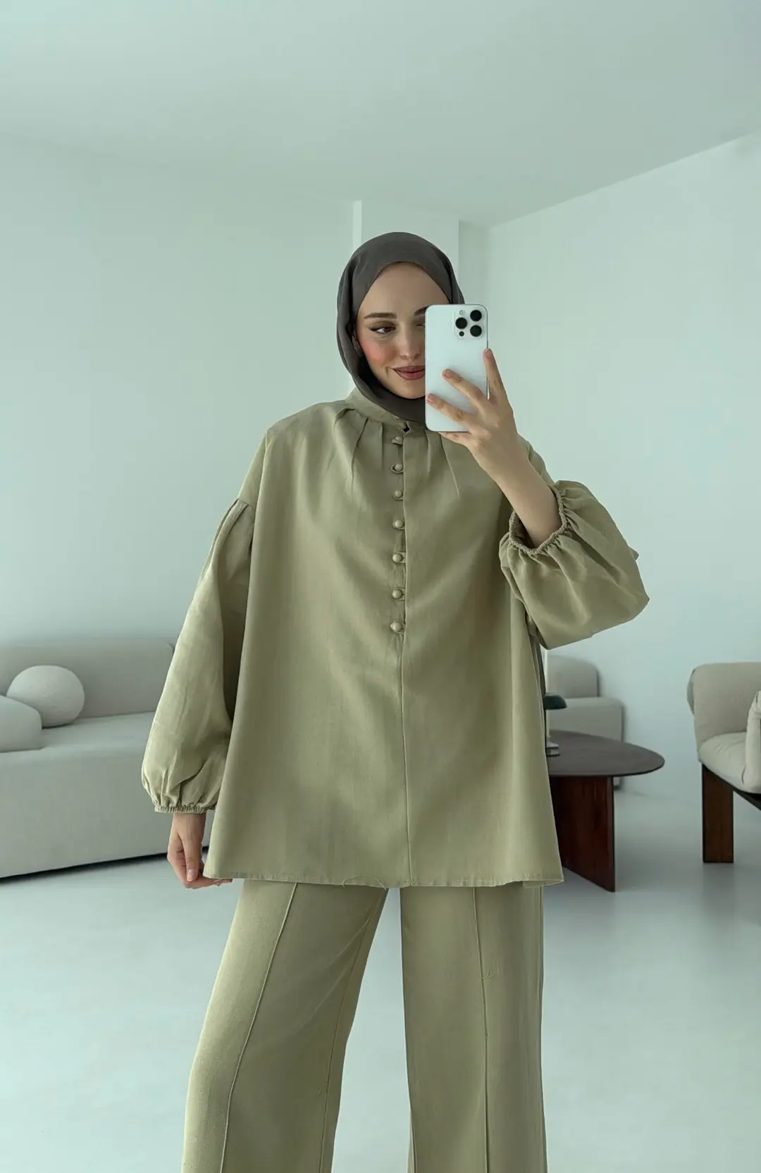 Balon Kol Takım Haki - Görsel 7