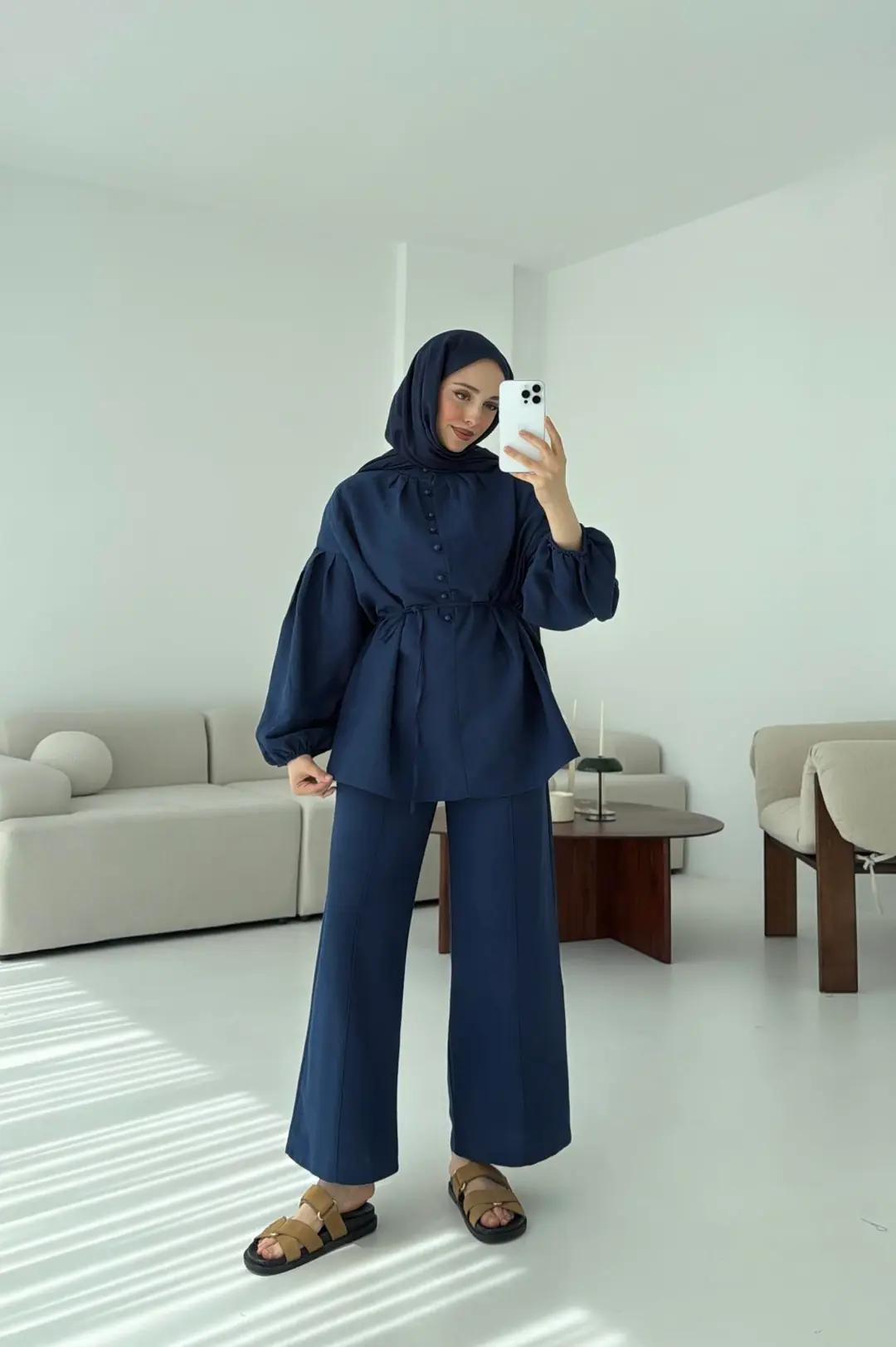 Balon Kol Takım Lacivert - Görsel 6