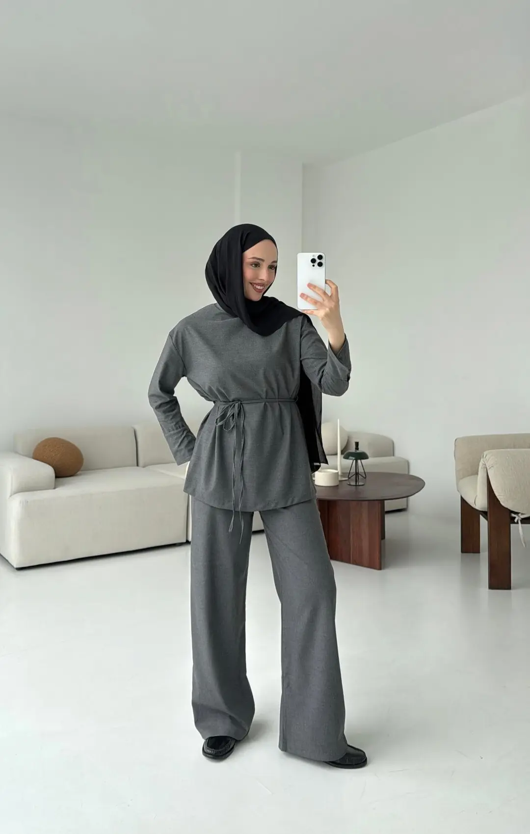 Basıc Bağlamalı Takım Gri