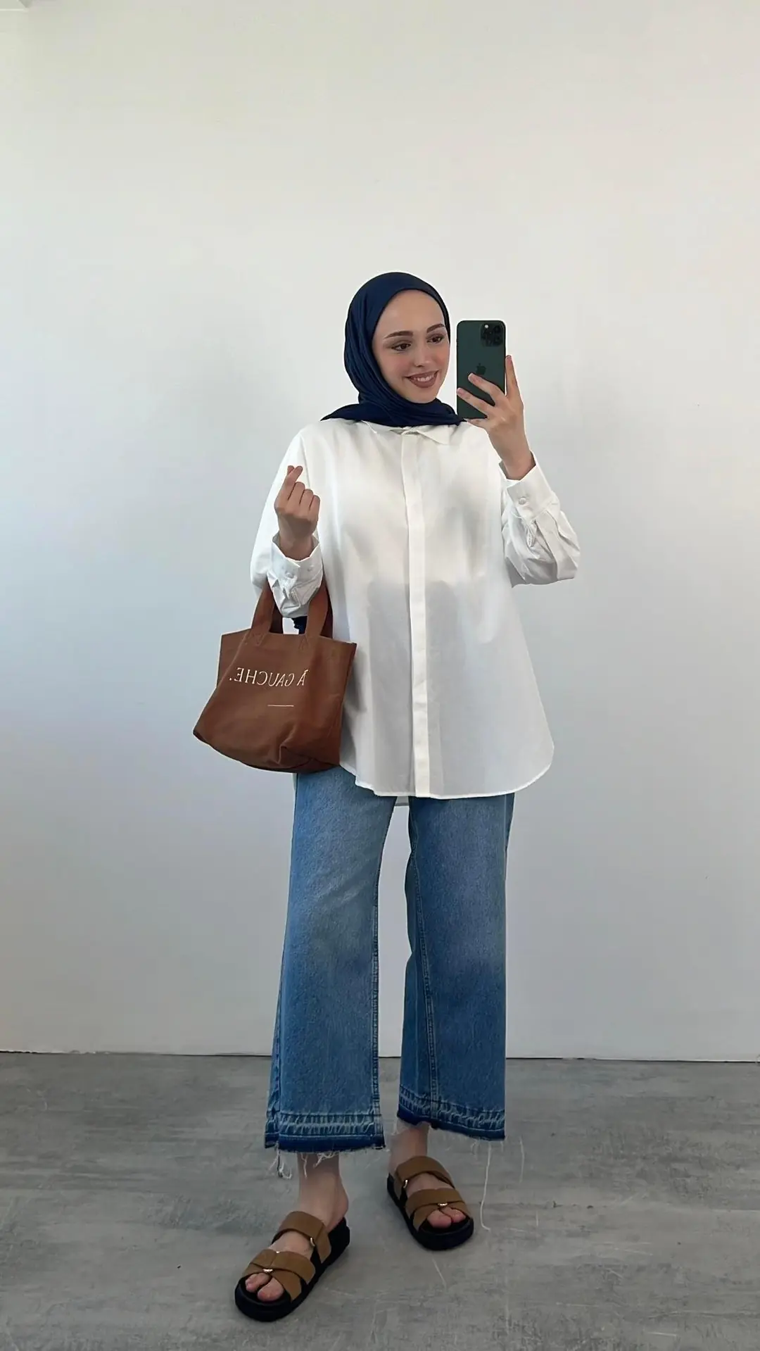 Basic Beyaz Gömlek - Görsel 5