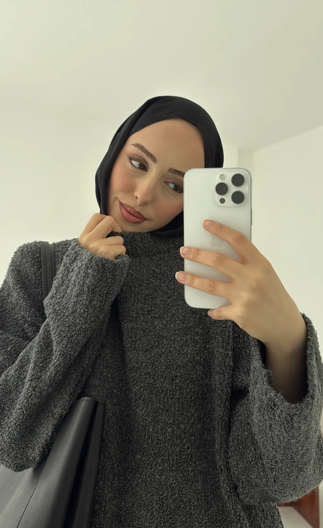 Basic Buklet Kazak Antrasit - Görsel 3