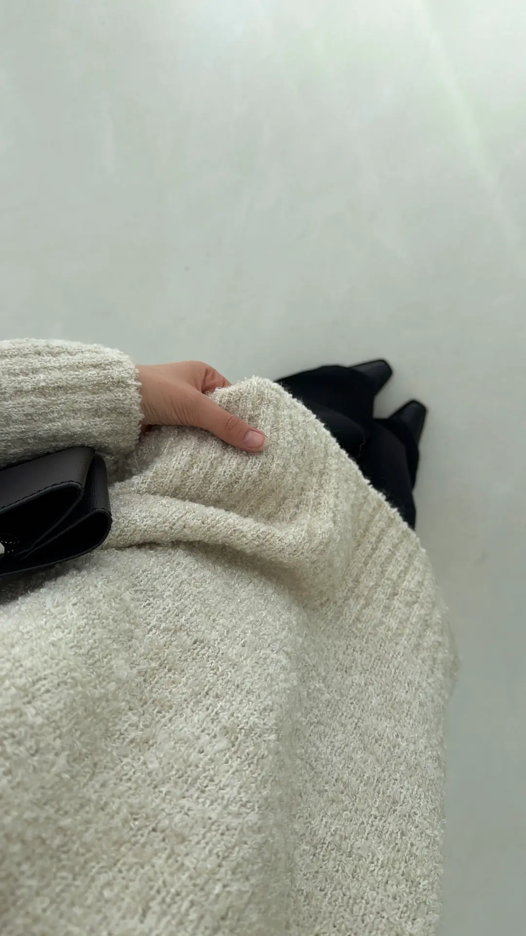 Basic Buklet Kazak  Bej - Görsel 2