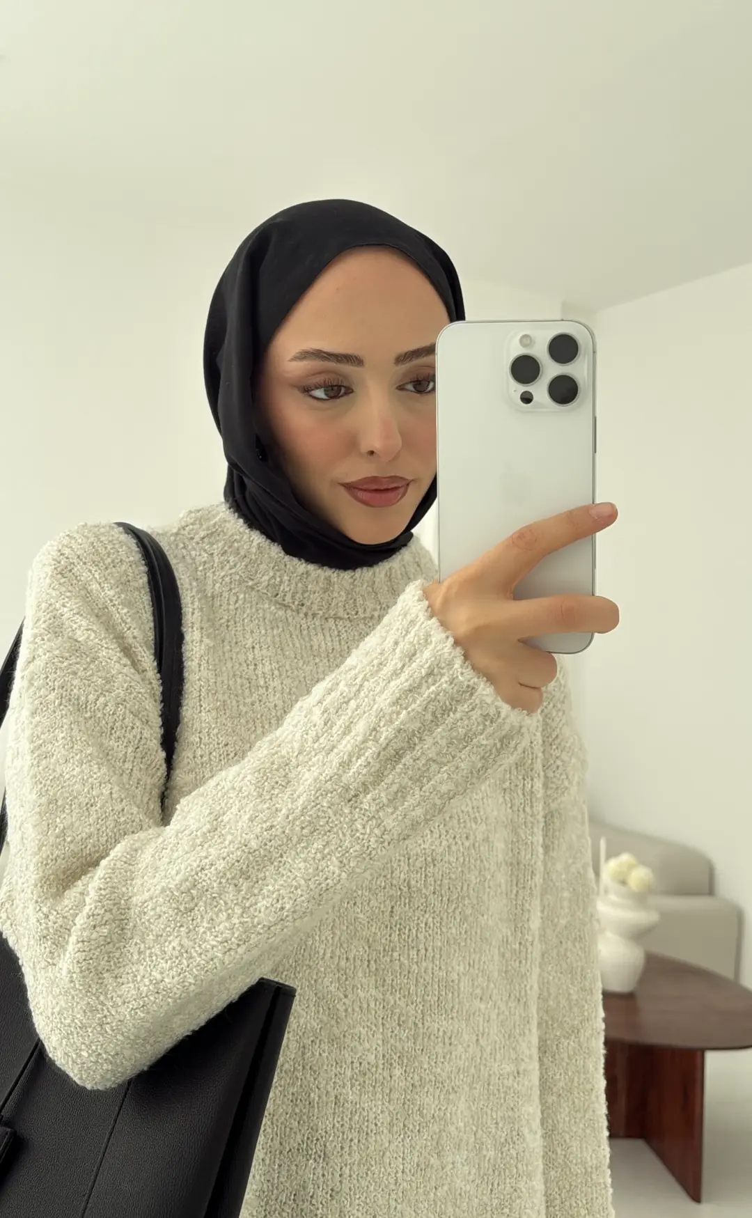 Basic Buklet Kazak  Bej - Görsel 6