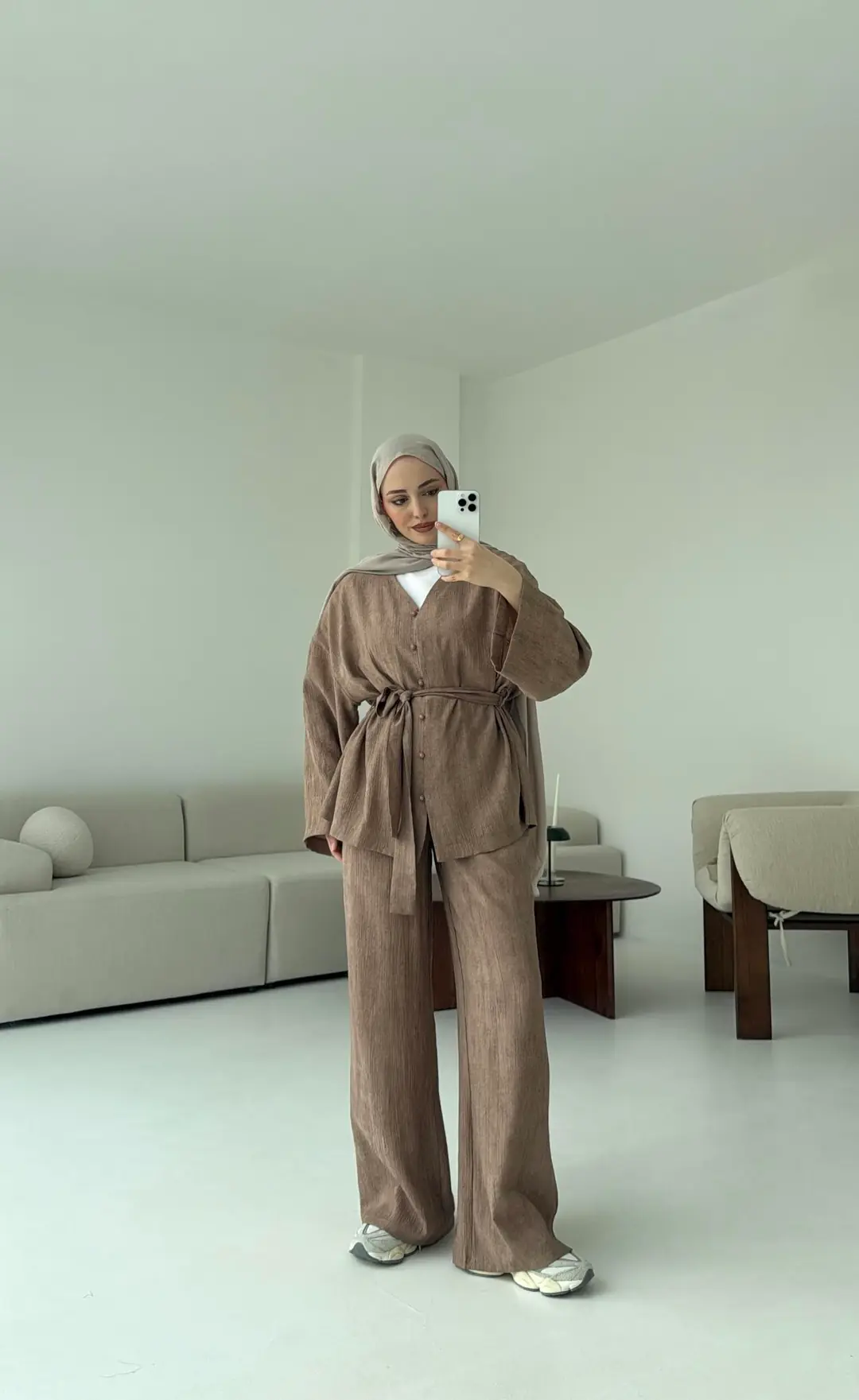 Bej  Bağlamlı Takım - Görsel 2