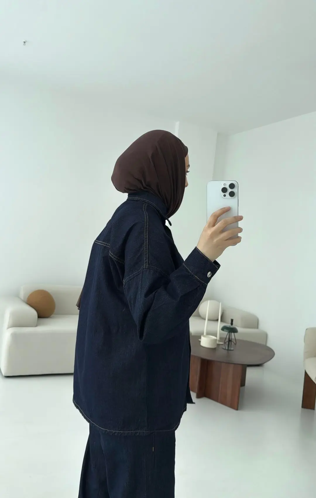 Beli Lastikli Denim Takım - Görsel 5