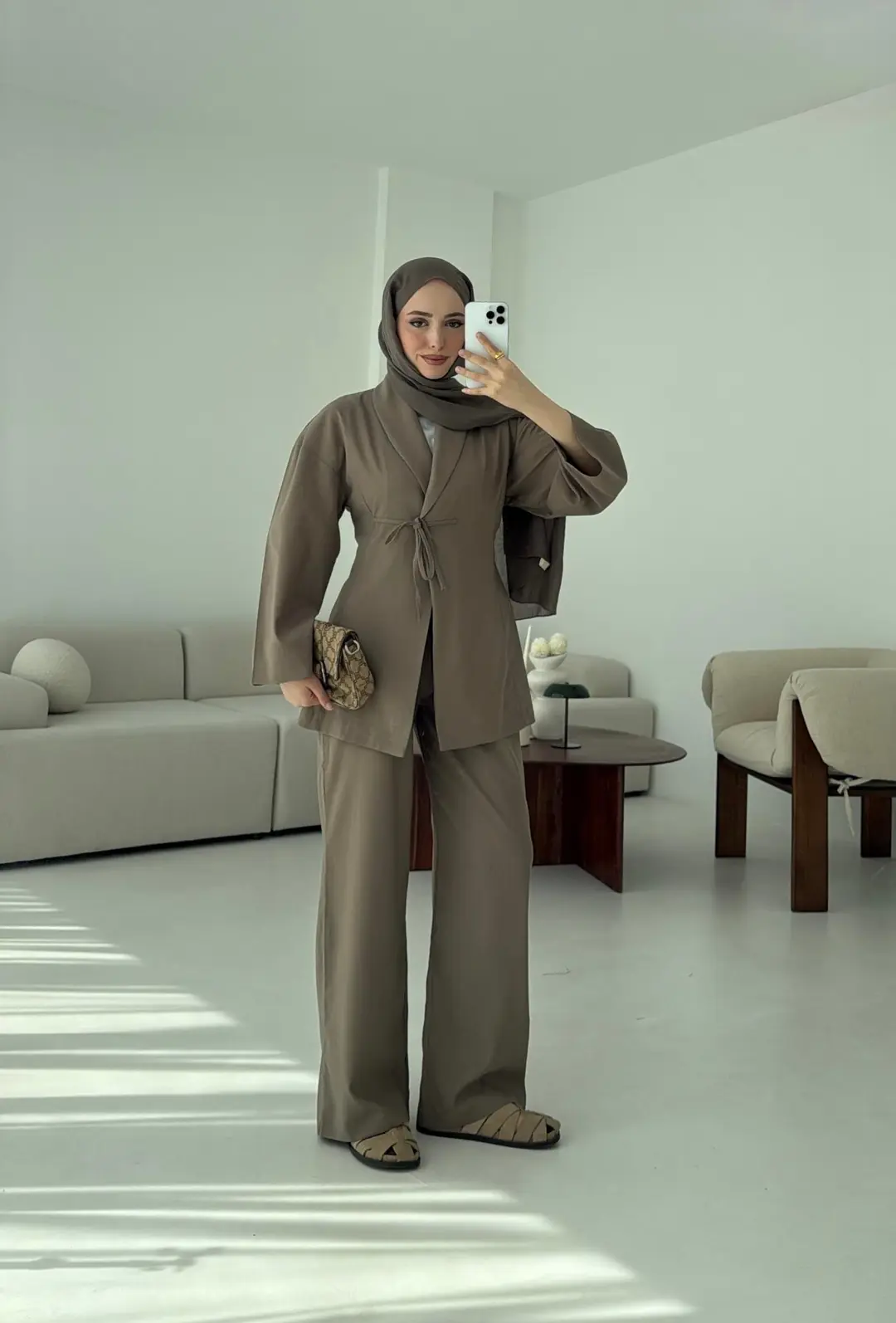 Beliza Viskon Takım Vizon - Görsel 3