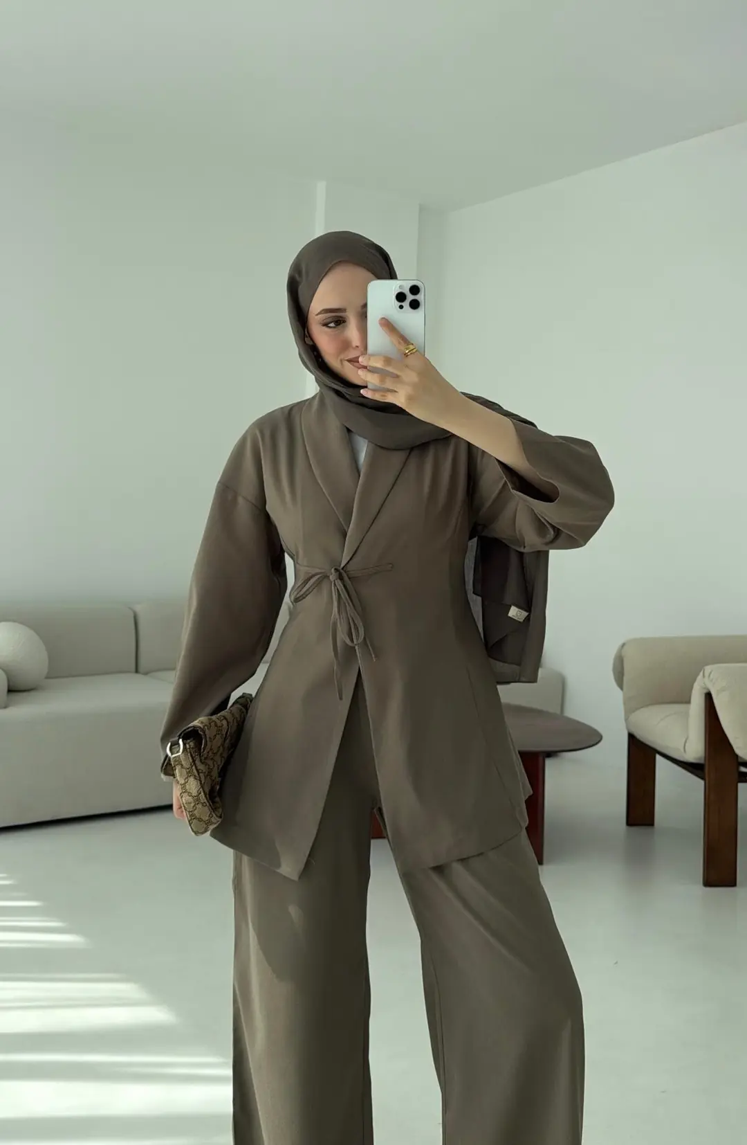 Beliza Viskon Takım Vizon - Görsel 4