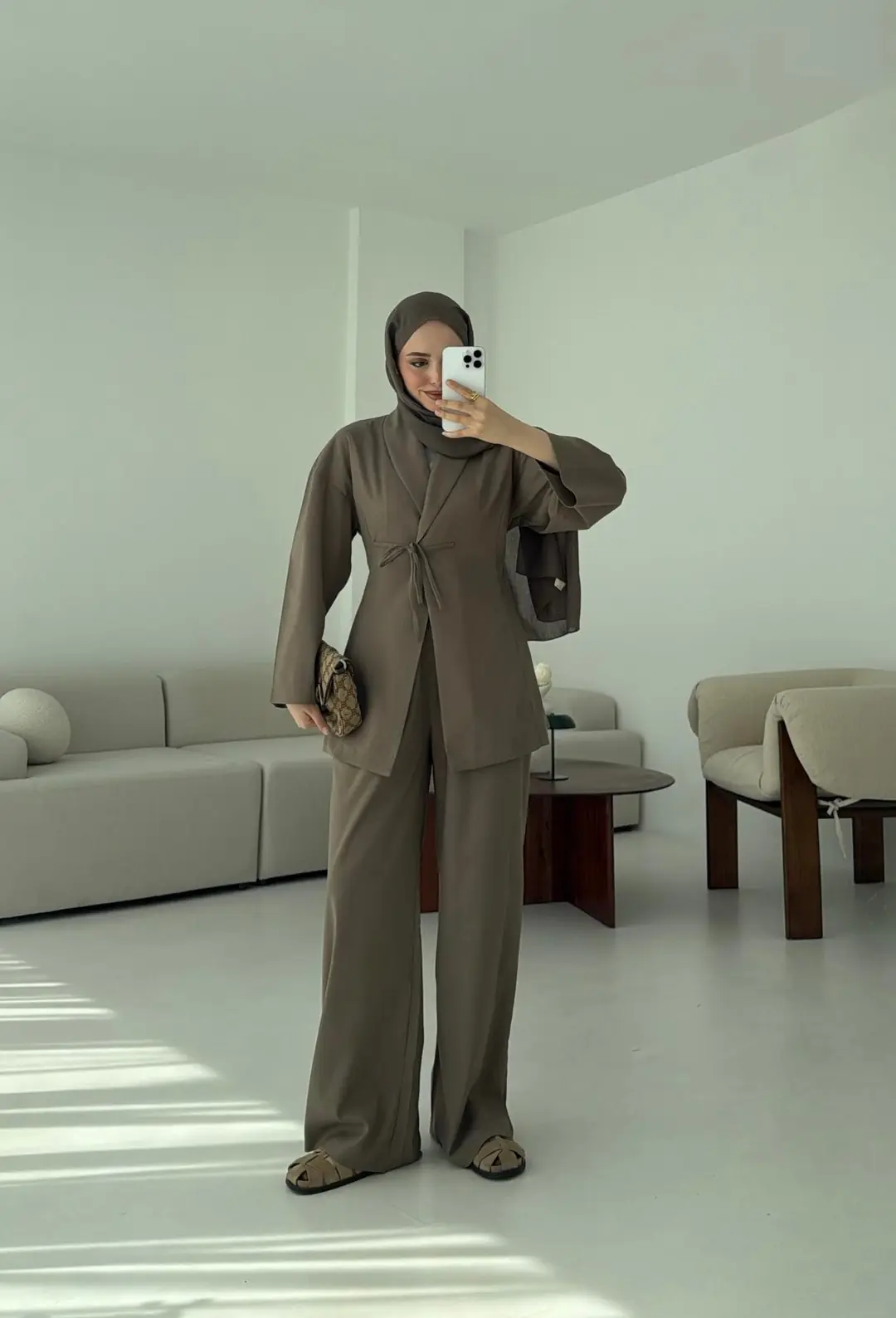 Beliza Viskon Takım Vizon - Görsel 5