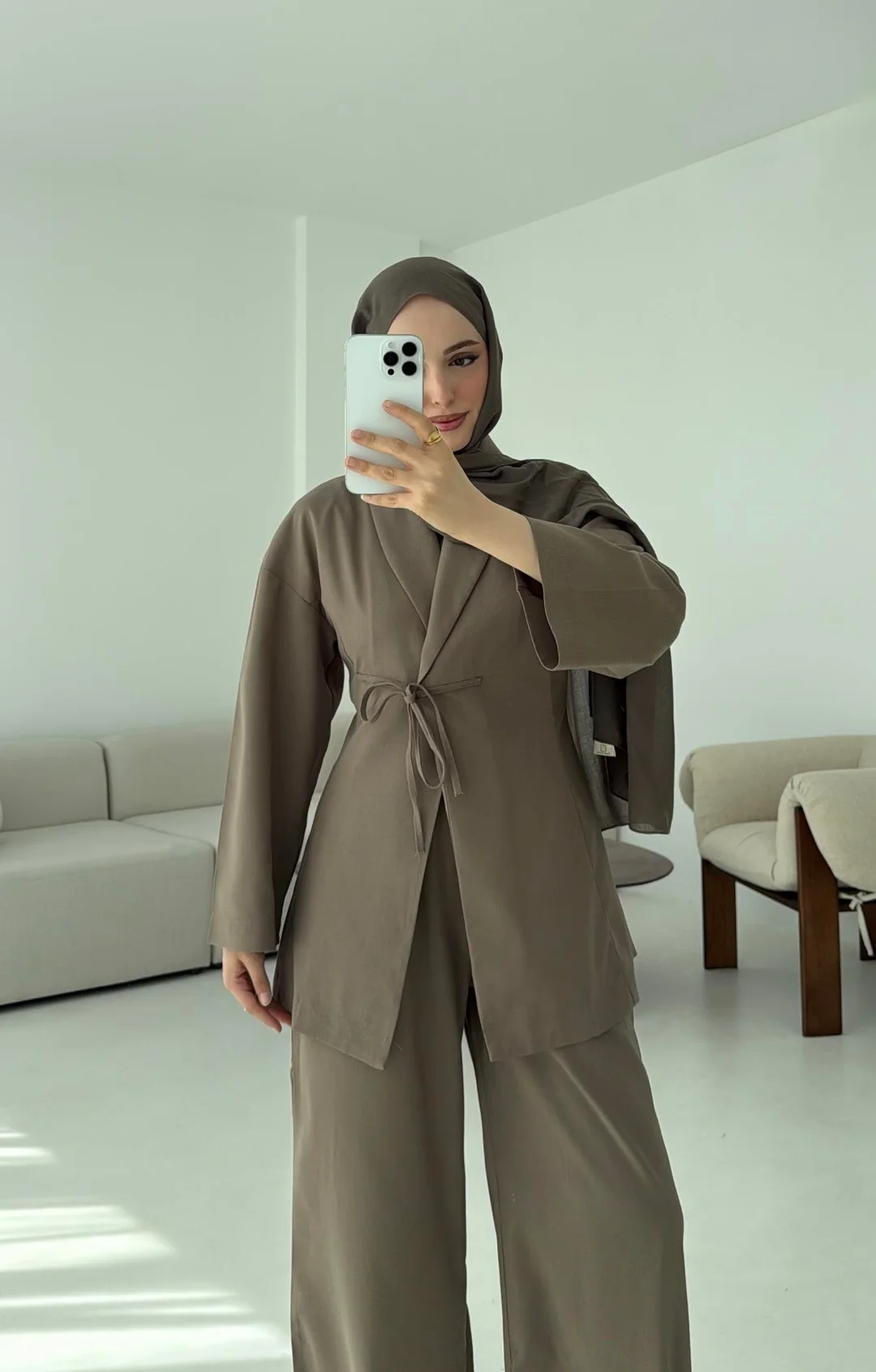 Beliza Viskon Takım Vizon - Görsel 6