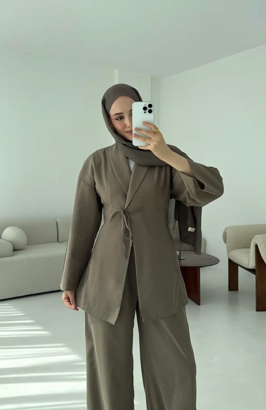 Beliza Viskon Takım Vizon - Görsel 8