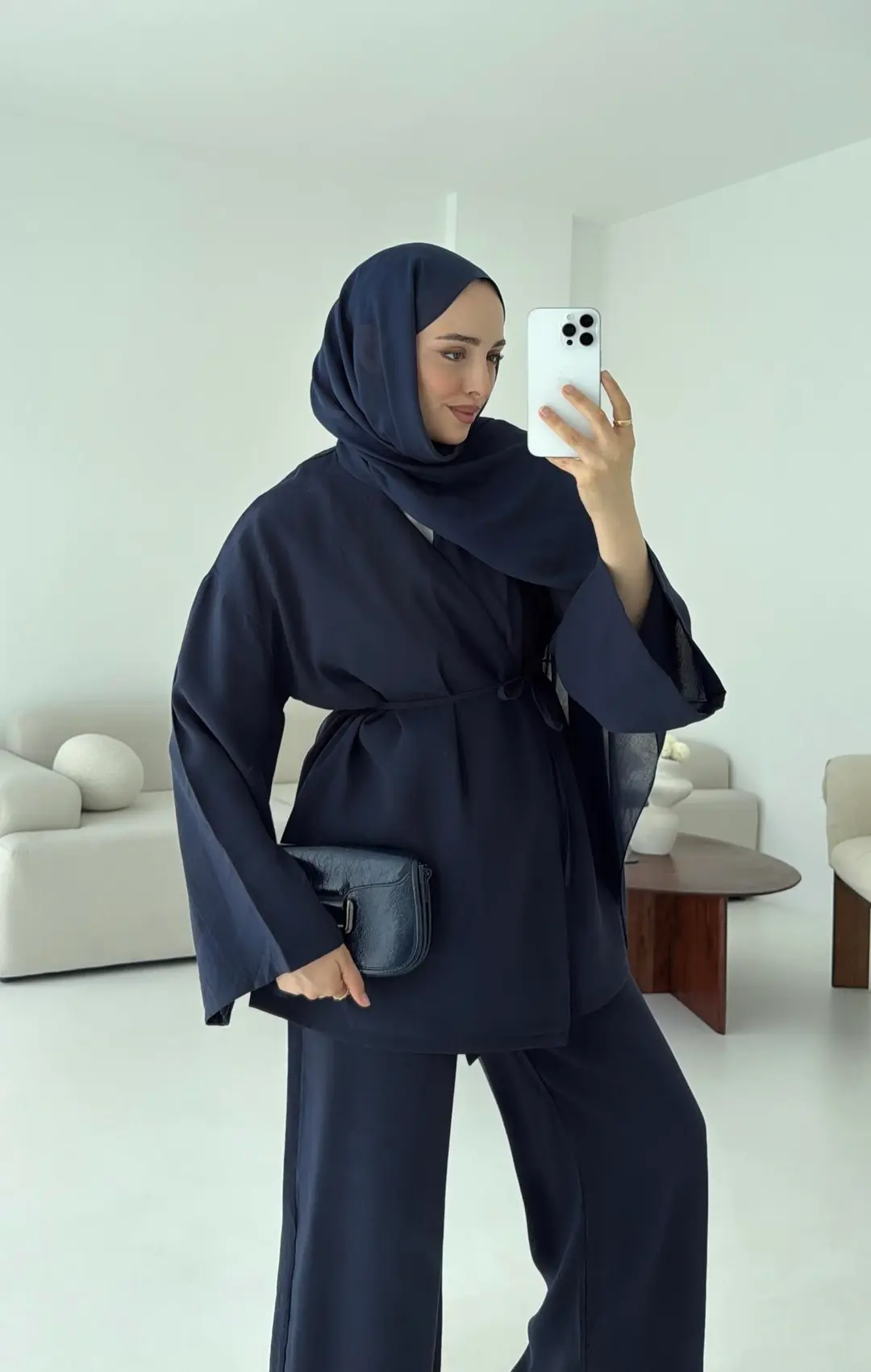 Bluz Biyeli Pantolon Takım Lacivert - Görsel 5