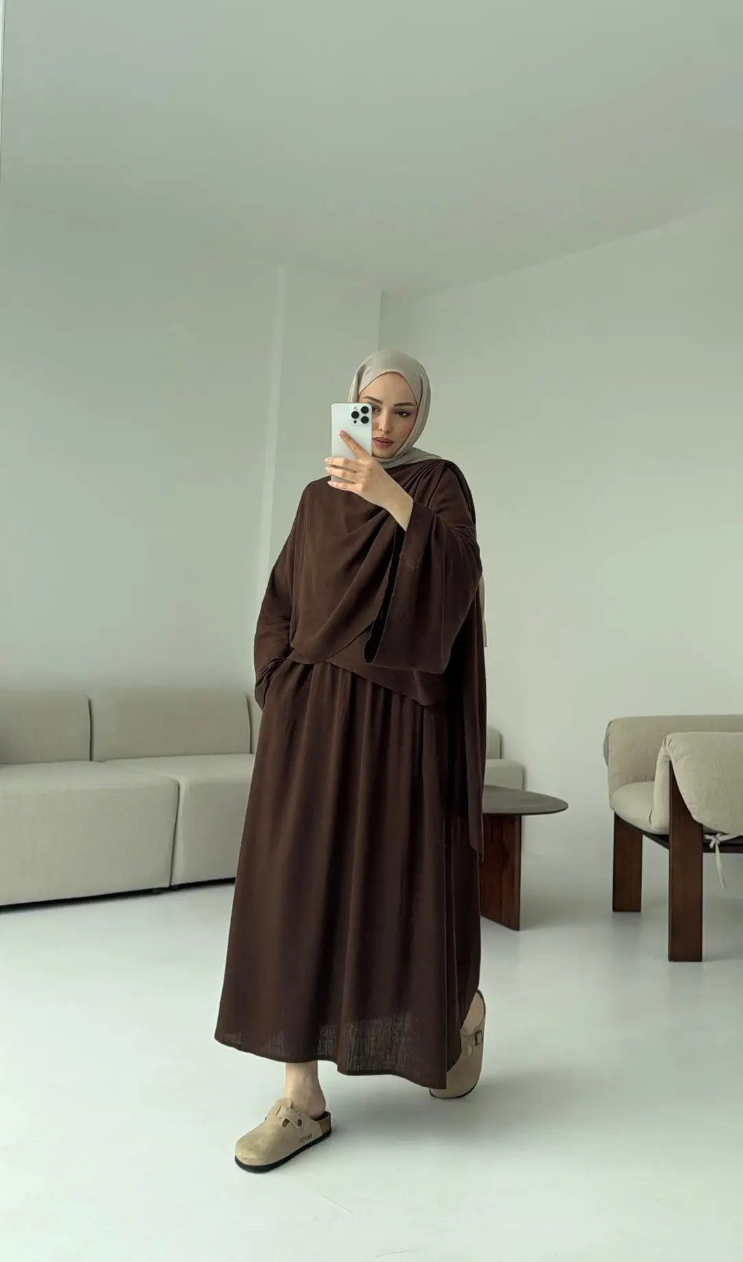 Bohem Etekli Takım Kahve - Görsel 4