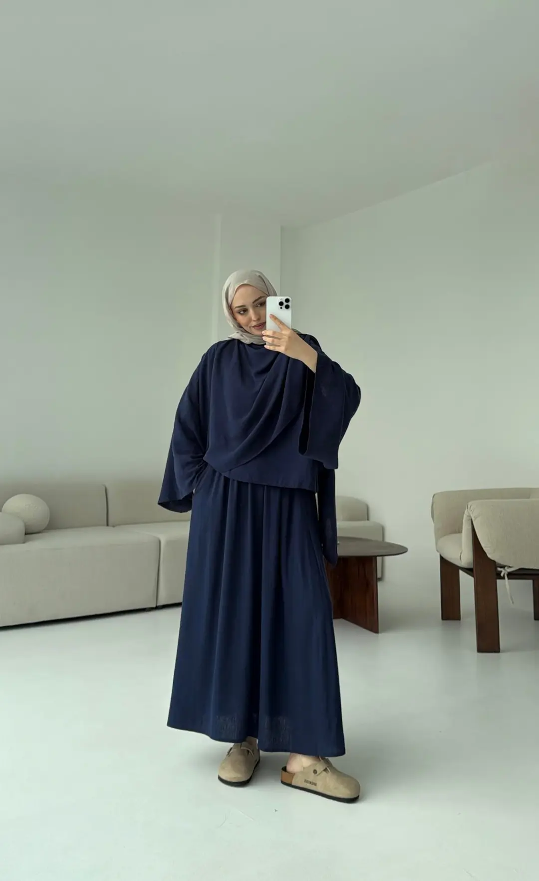 Bohem Etekli Takım Lacivert - Görsel 6