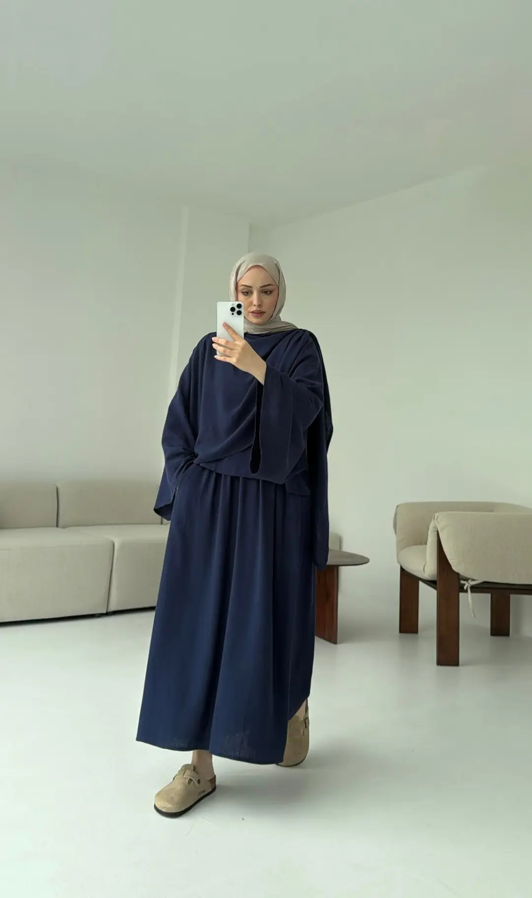 Bohem Etekli Takım Lacivert - Görsel 7