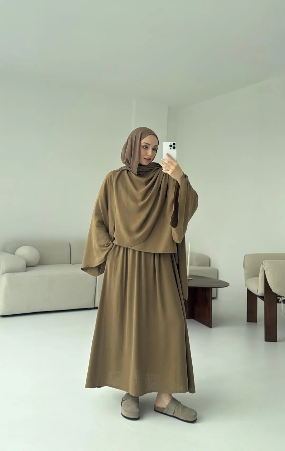 Bohem Etekli Takım Olive - Görsel 4