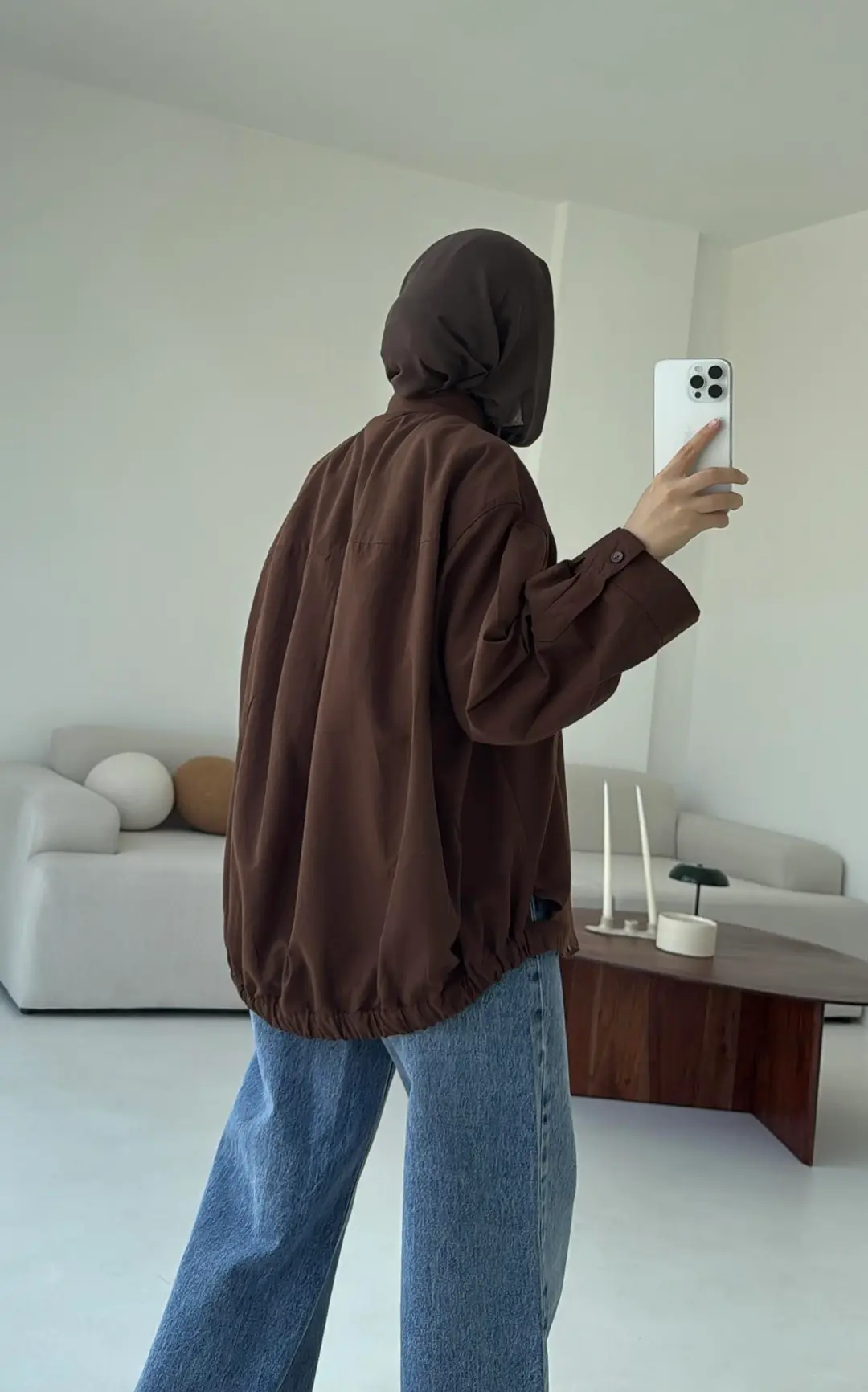 Bomber Gömlek Kahve - Görsel 4