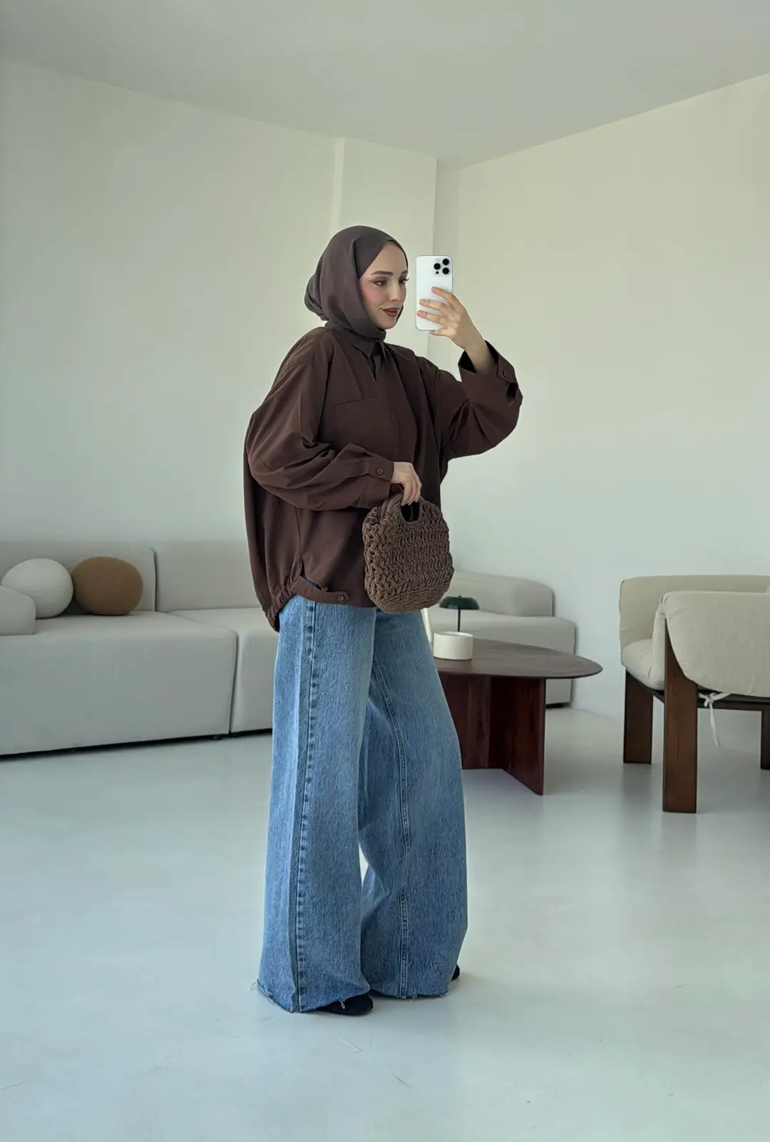 Bomber Gömlek Kahve - Görsel 8