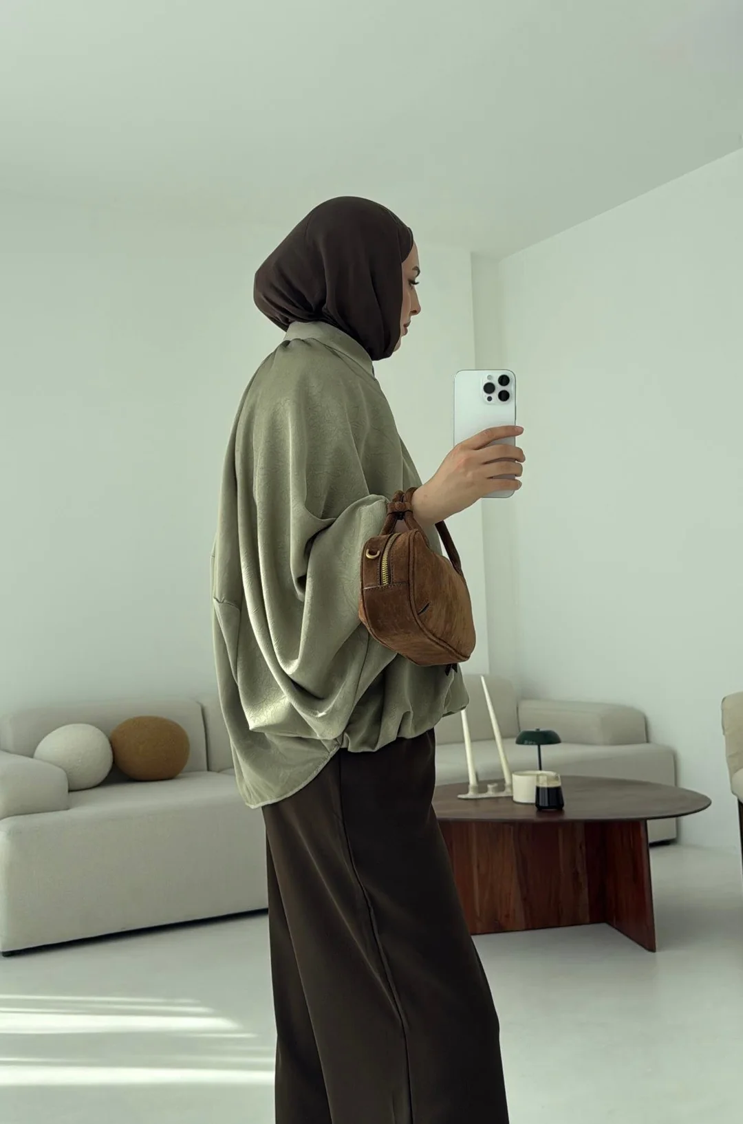 Bomber Saten Ceket Cagla - Görsel 4