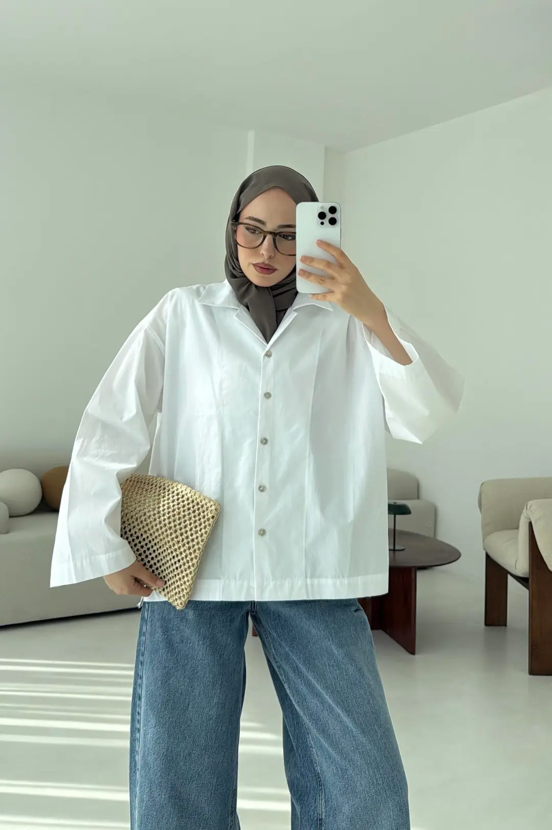 Boxfıt Beyaz Gömlek - Görsel 2