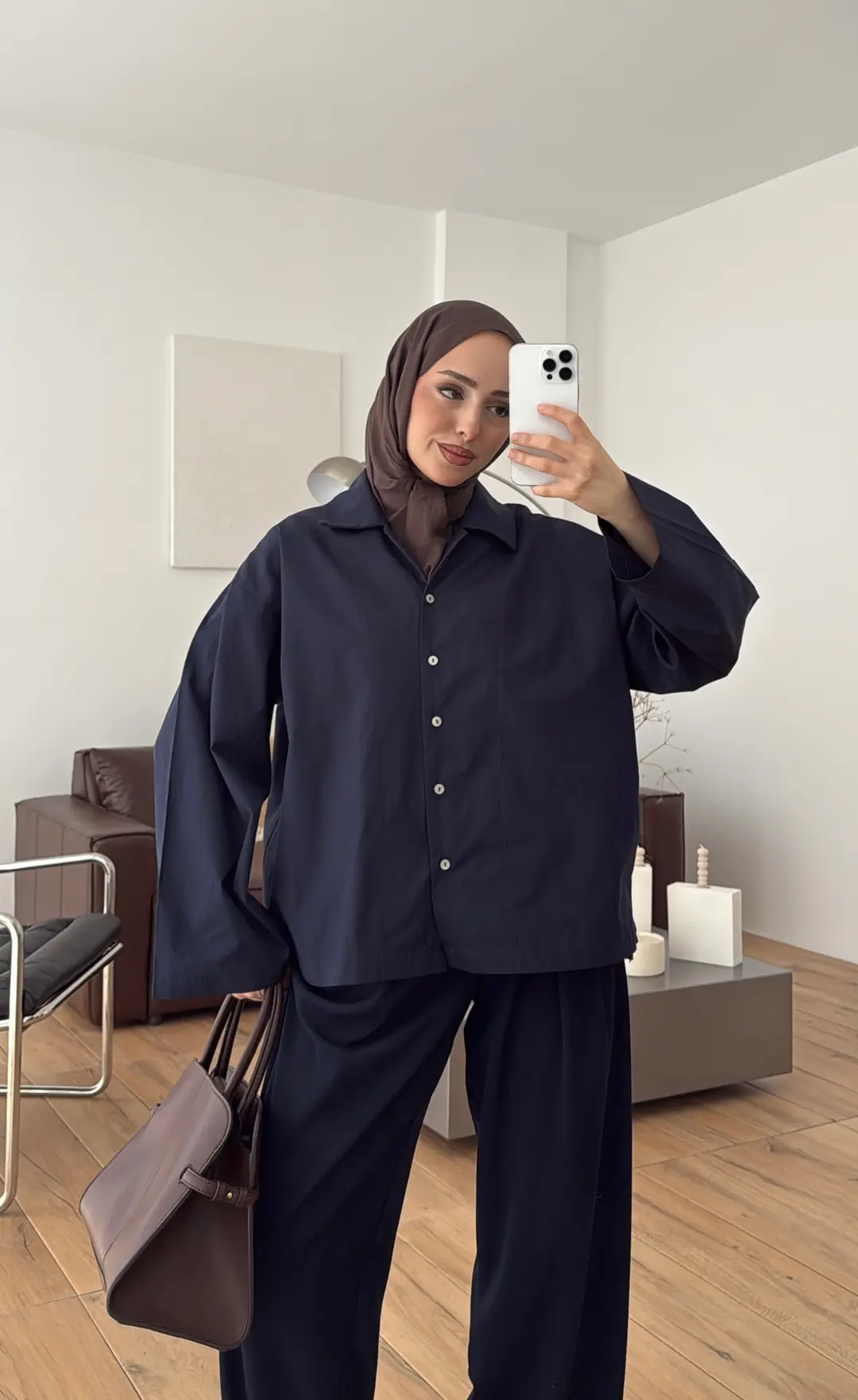 Boxfıt Gömlek Lacivert - Görsel 8