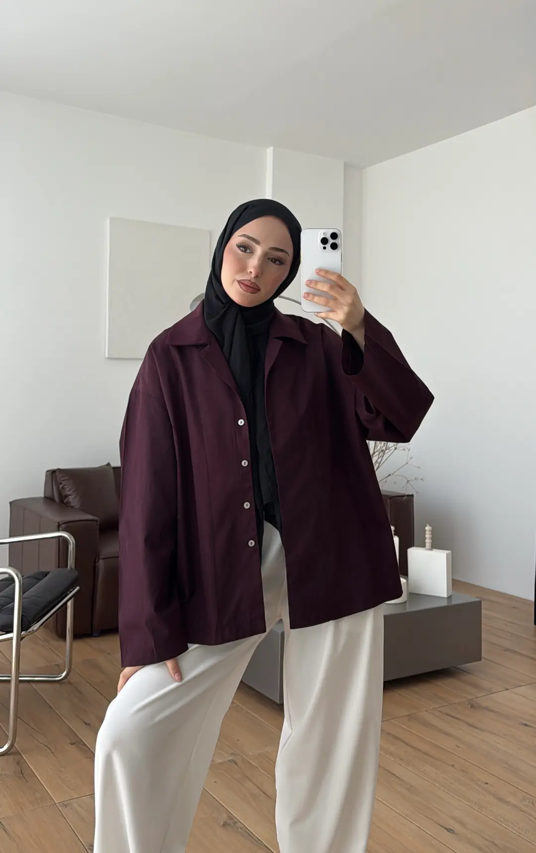 Boxfıt Gömlek Mürdüm