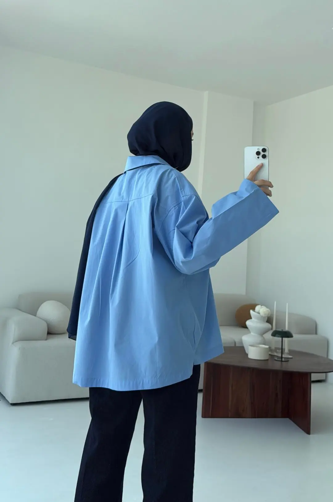 Boxfıt Mavi Gömlek - Görsel 4