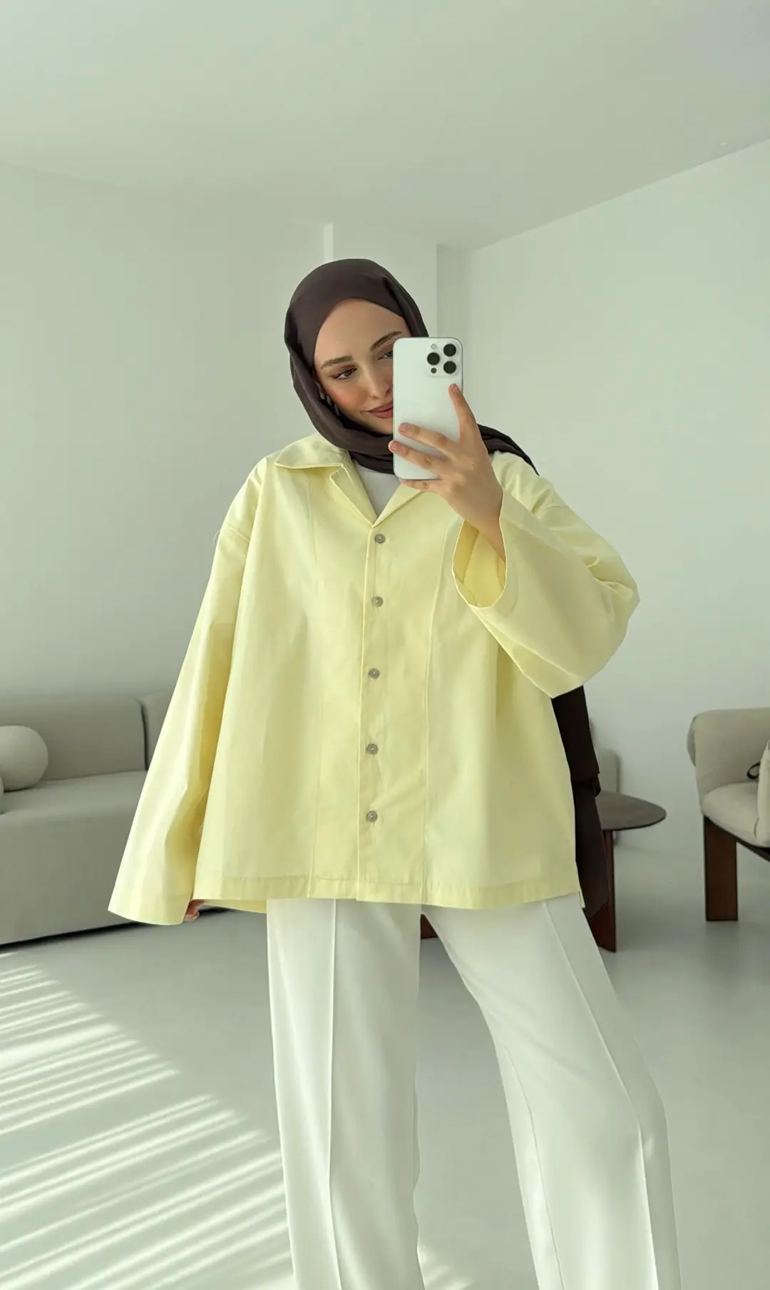 Boxfıt Sarı Gömlek