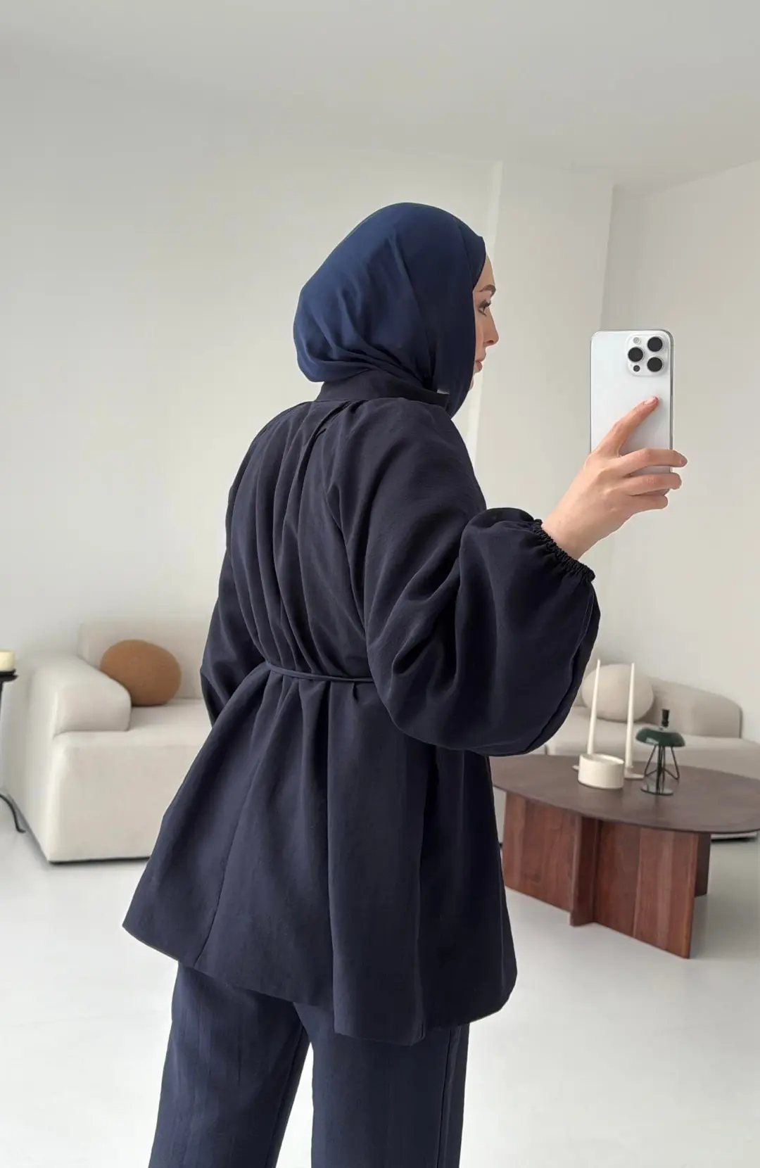 Broş Detaylı Takım Lacivert - Görsel 5