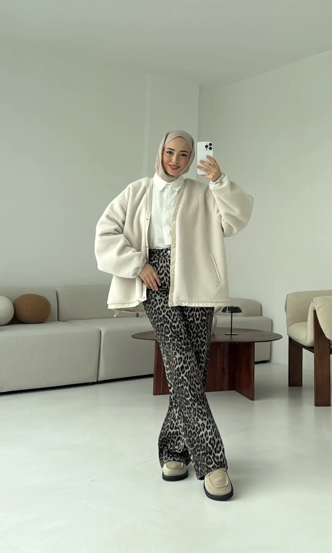 Buklet Bomber Ceket Krem - Görsel 9