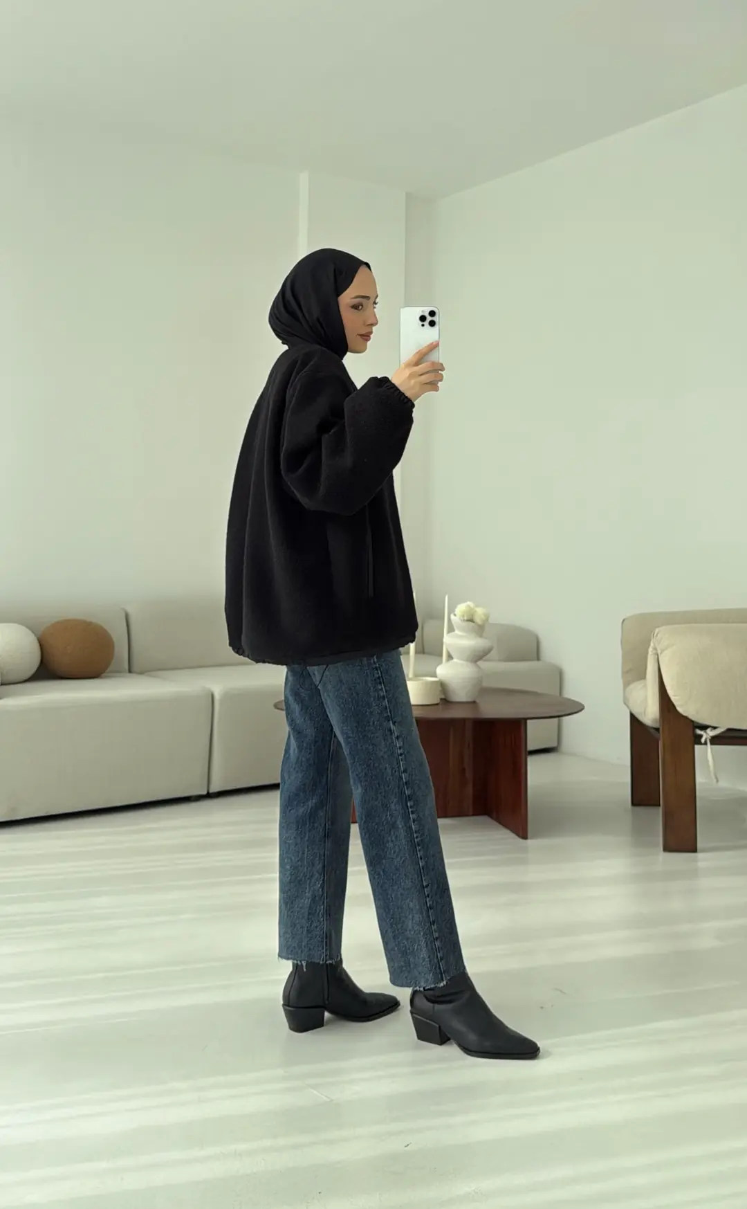 Buklet Bomber Ceket Siyah - Görsel 8